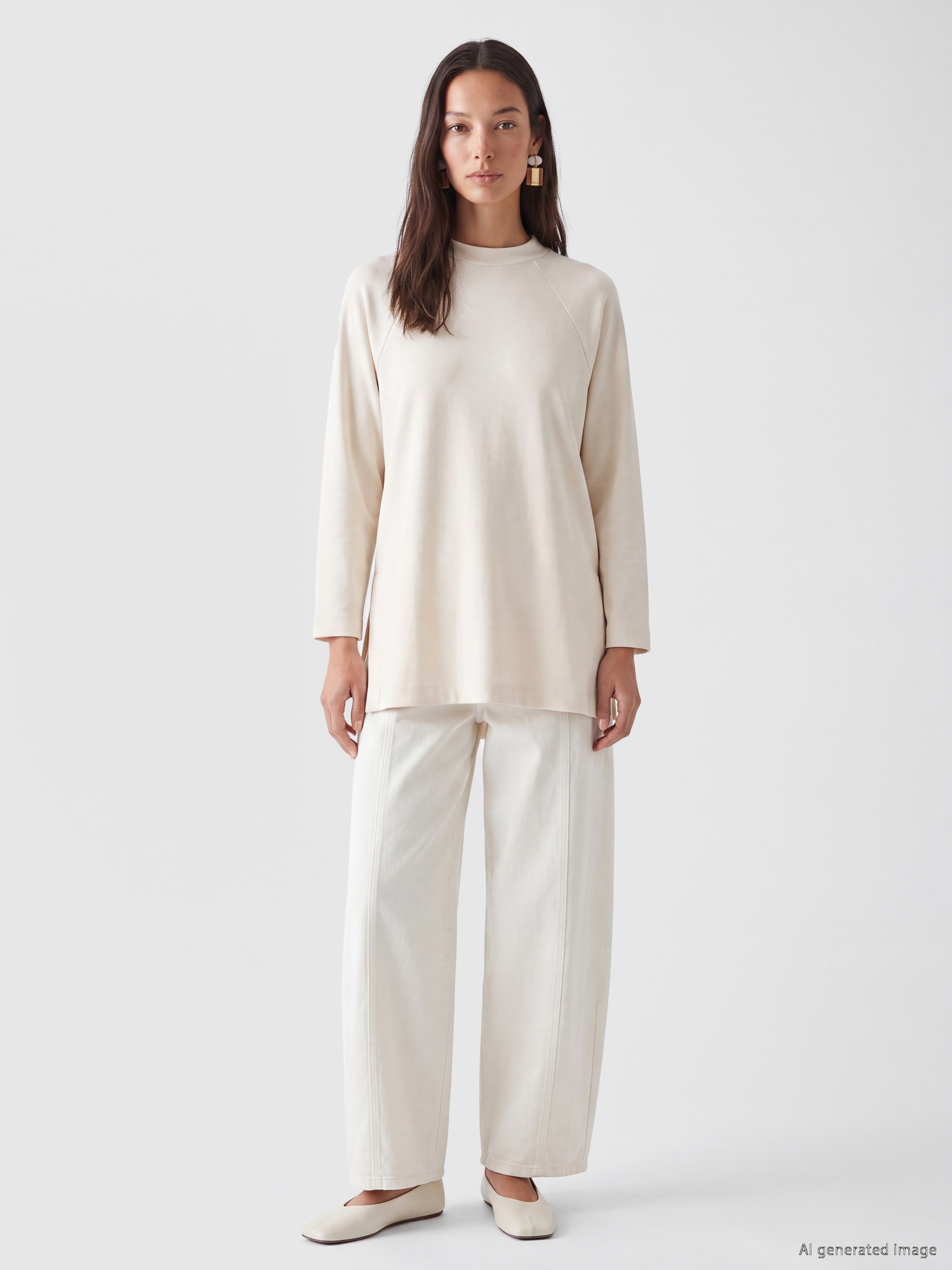 LC WAIKIKI Oversize Soft Touch Kadın Tunik görsel 2