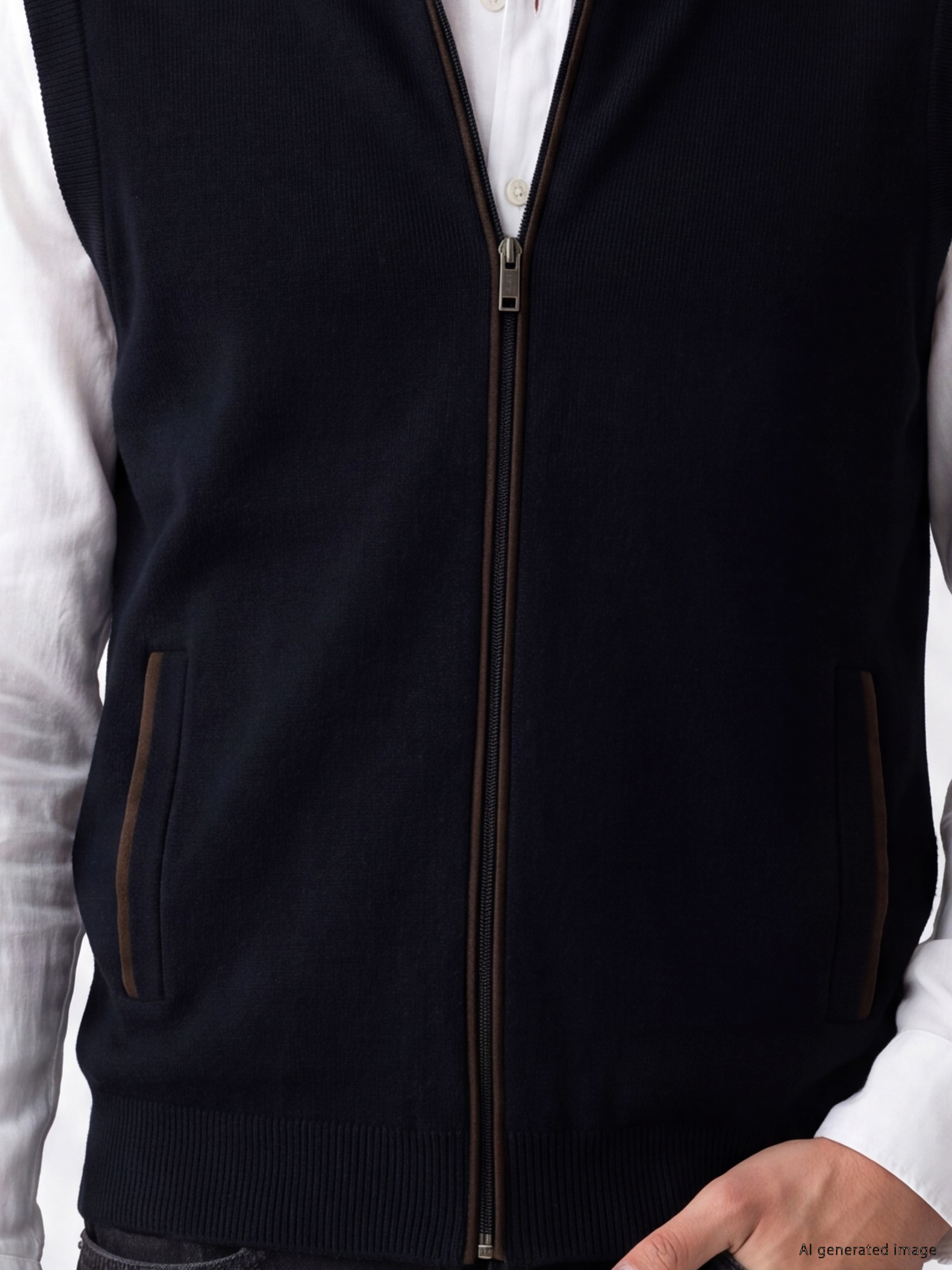 LCWAIKIKI Classic Regular Fit Erkek Triko Yelek görsel 3
