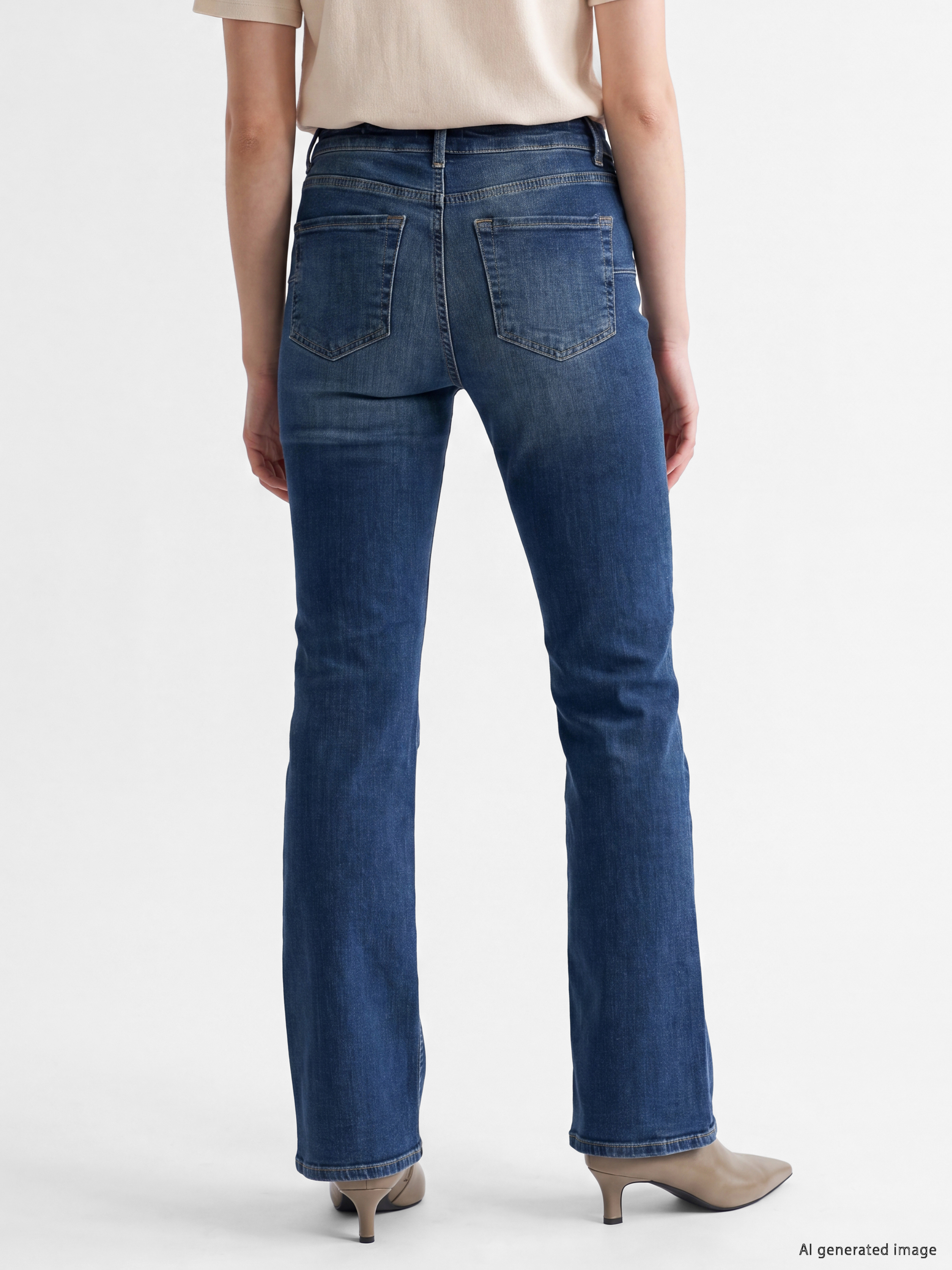 LCW Jeans Flare Kadın Jean Pantolon görsel 4
