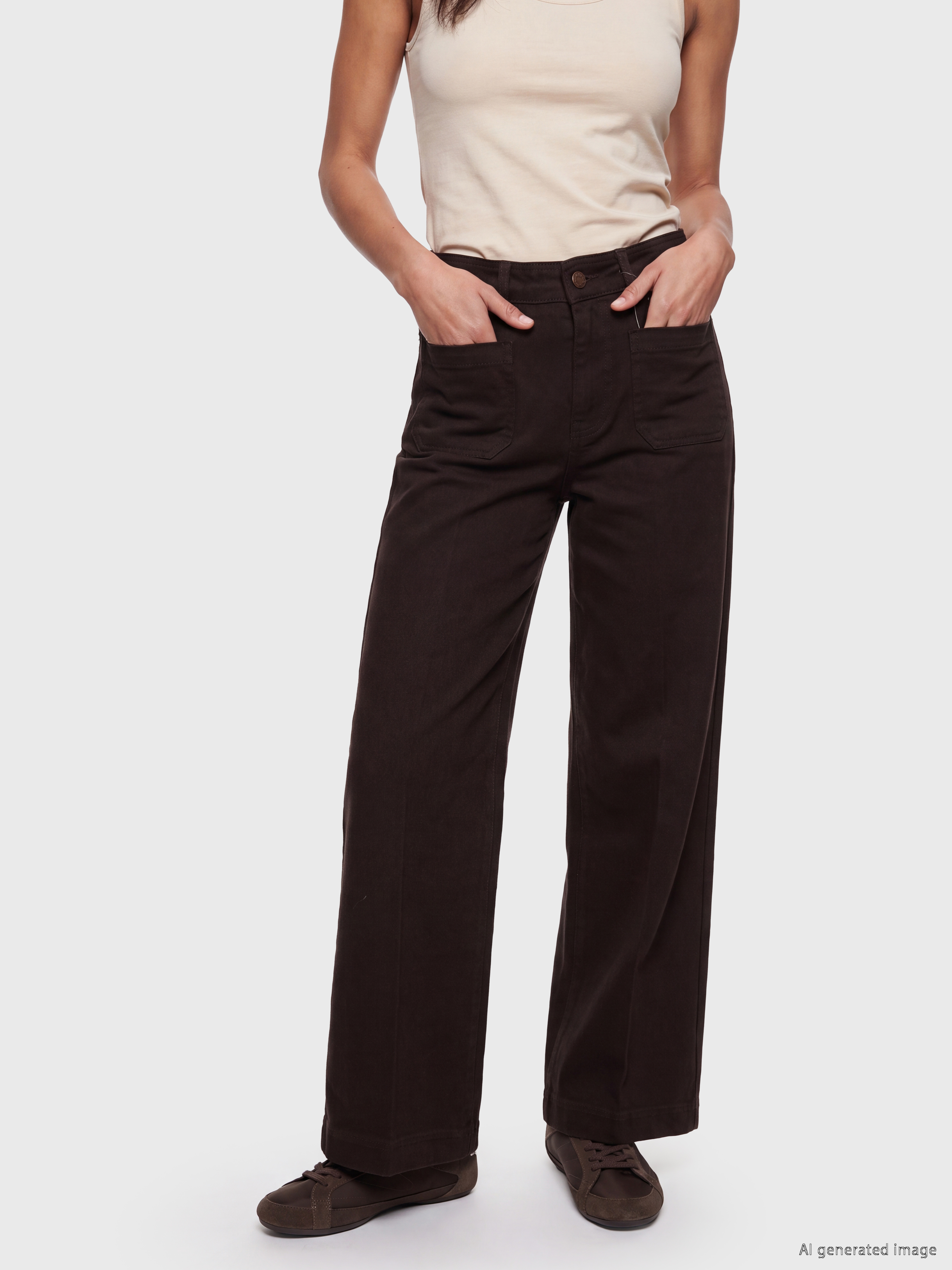 LCW Jeans Culotte Fit Kadın Jean Pantolon görsel 2
