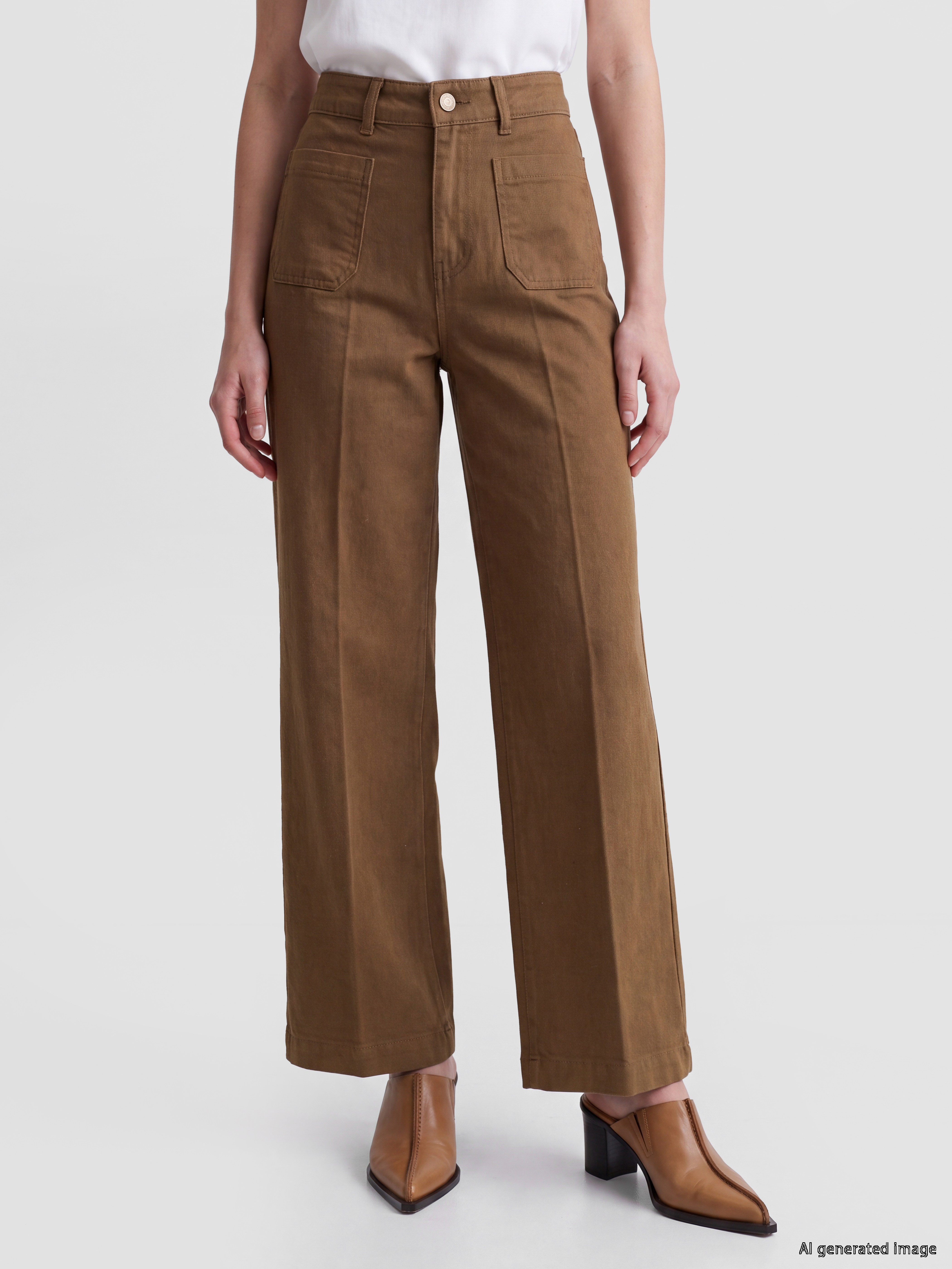 LCW Jeans Culotte Fit Kadın Jean Pantolon görsel 2