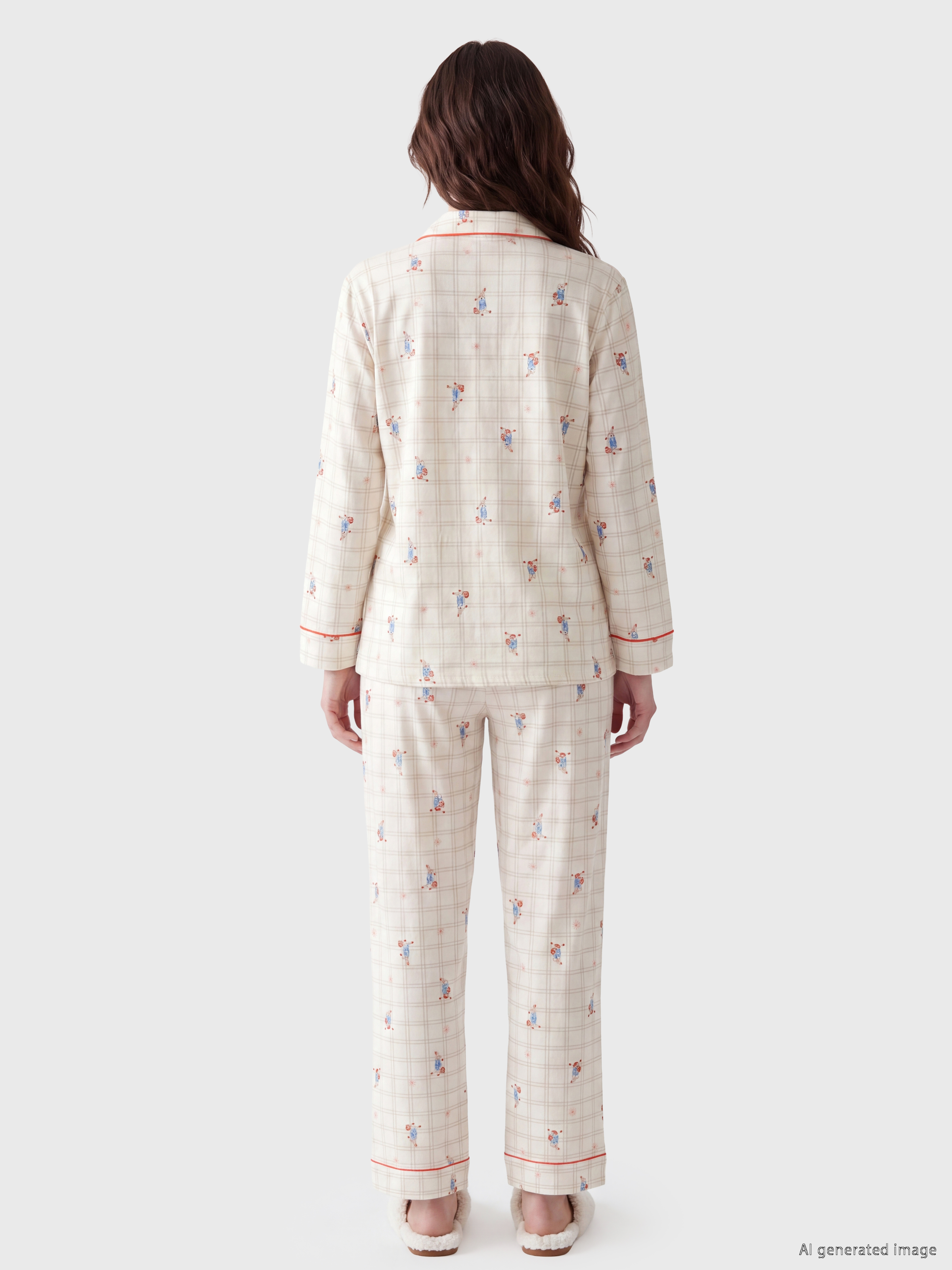 LCW DREAM Gömlek Yaka Hamile Pijama Takım görsel 4