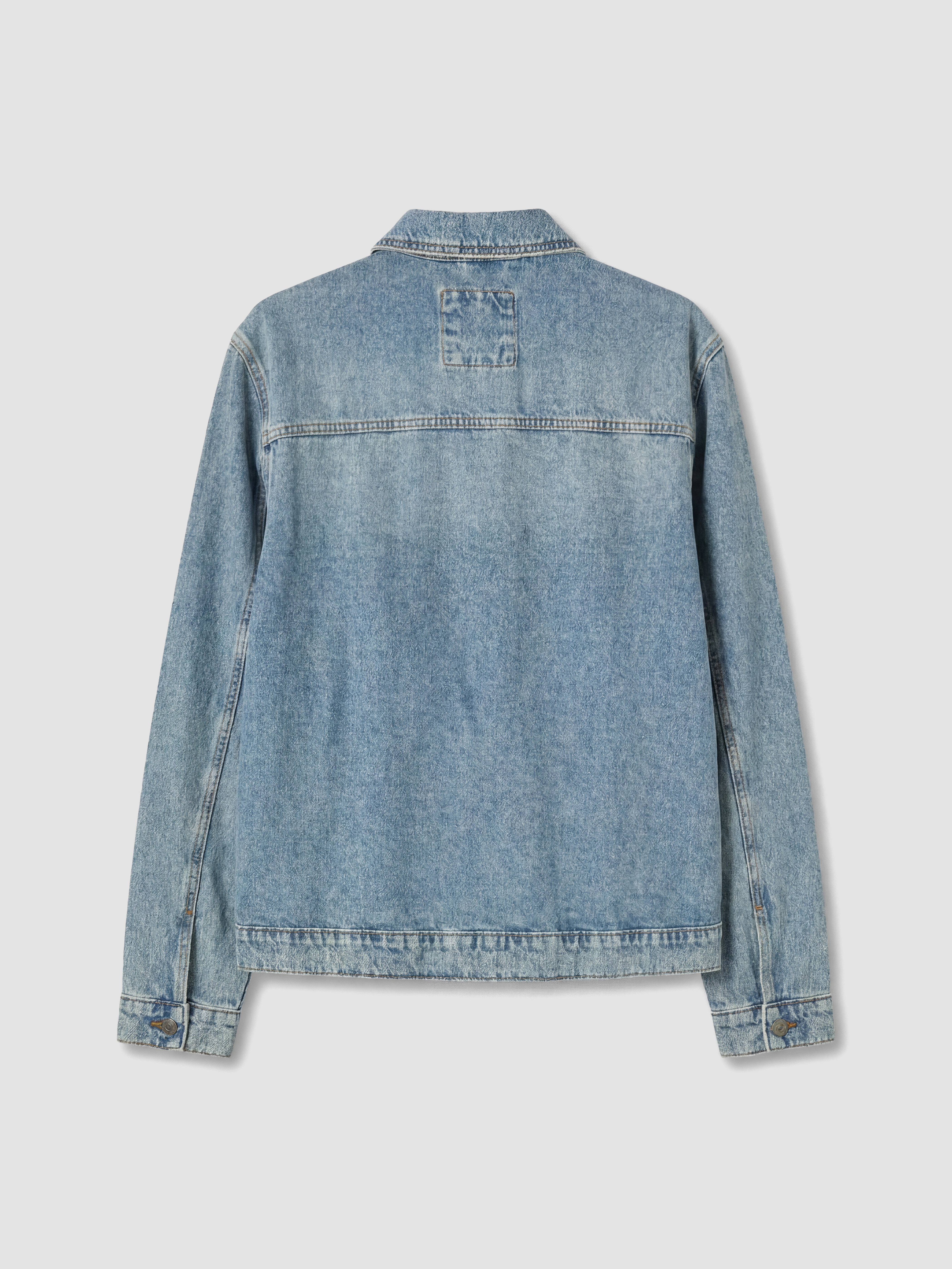 LCW Jeans Loose Fit Erkek Jean Ceket görsel 7