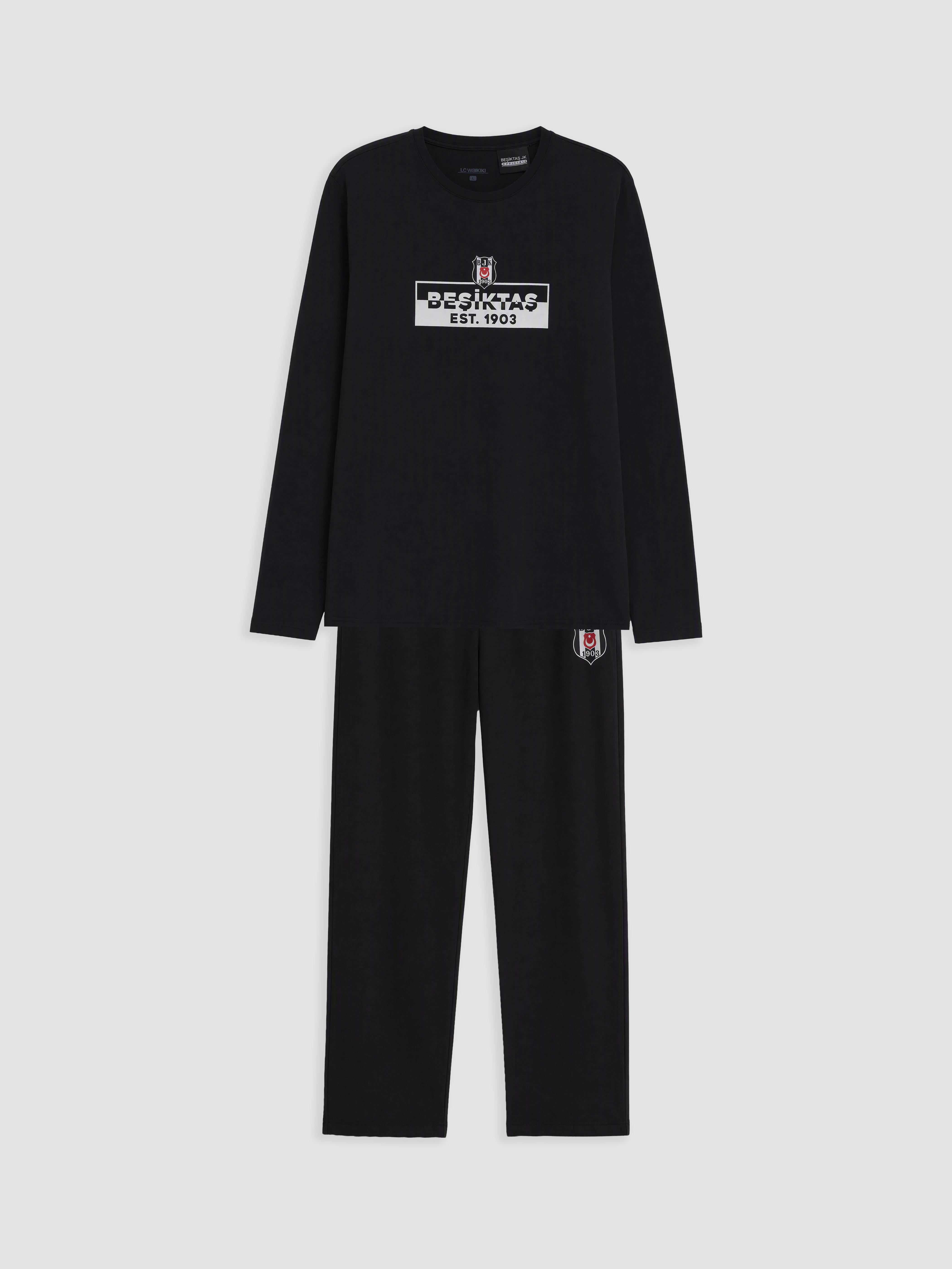 LC WAIKIKI Regular Fit Beşiktaş Baskılı Erkek Pijama Takım