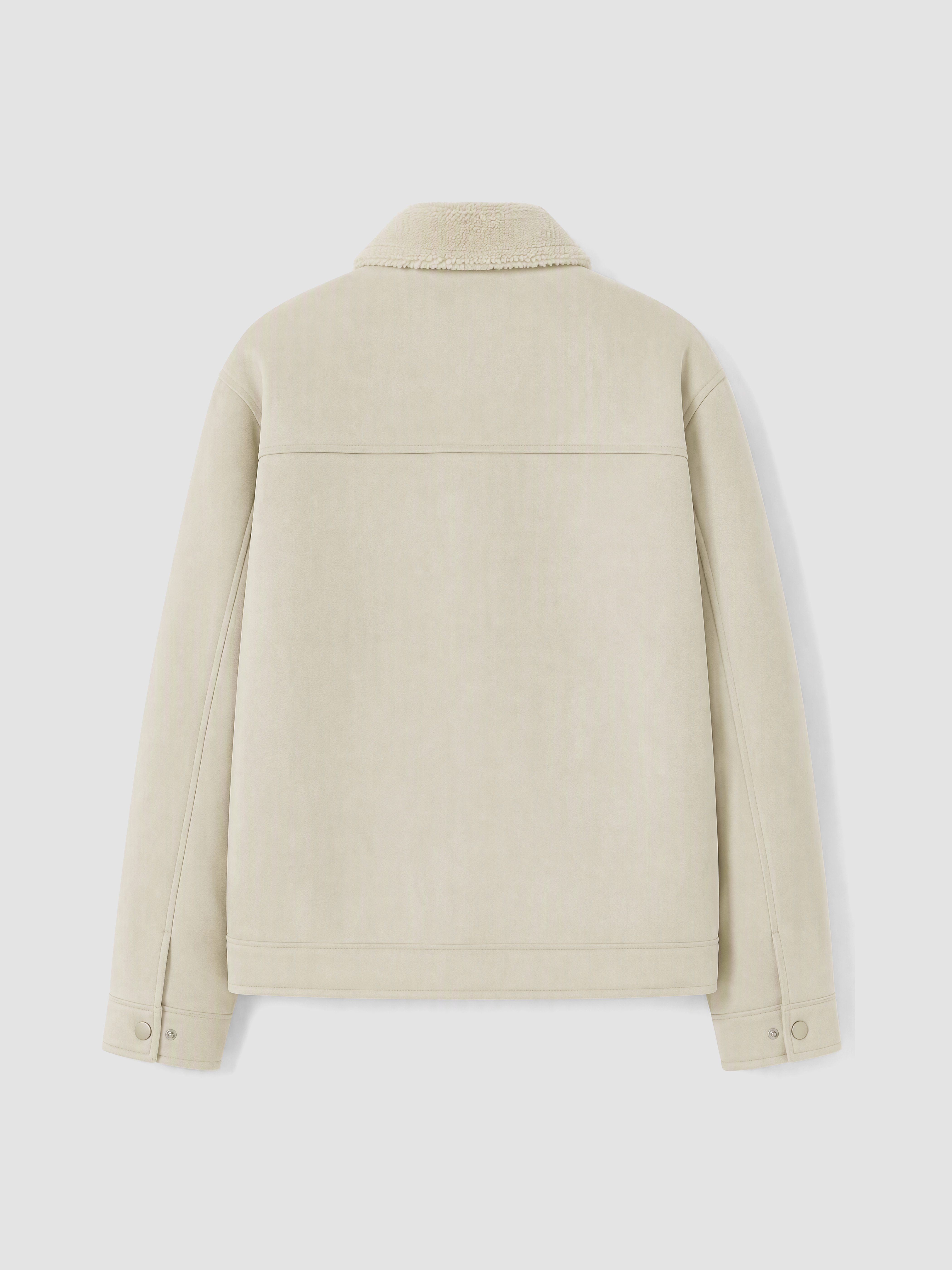 LCW ECO Regular Fit Kürk Yaka Süet Erkek Mont görsel 4