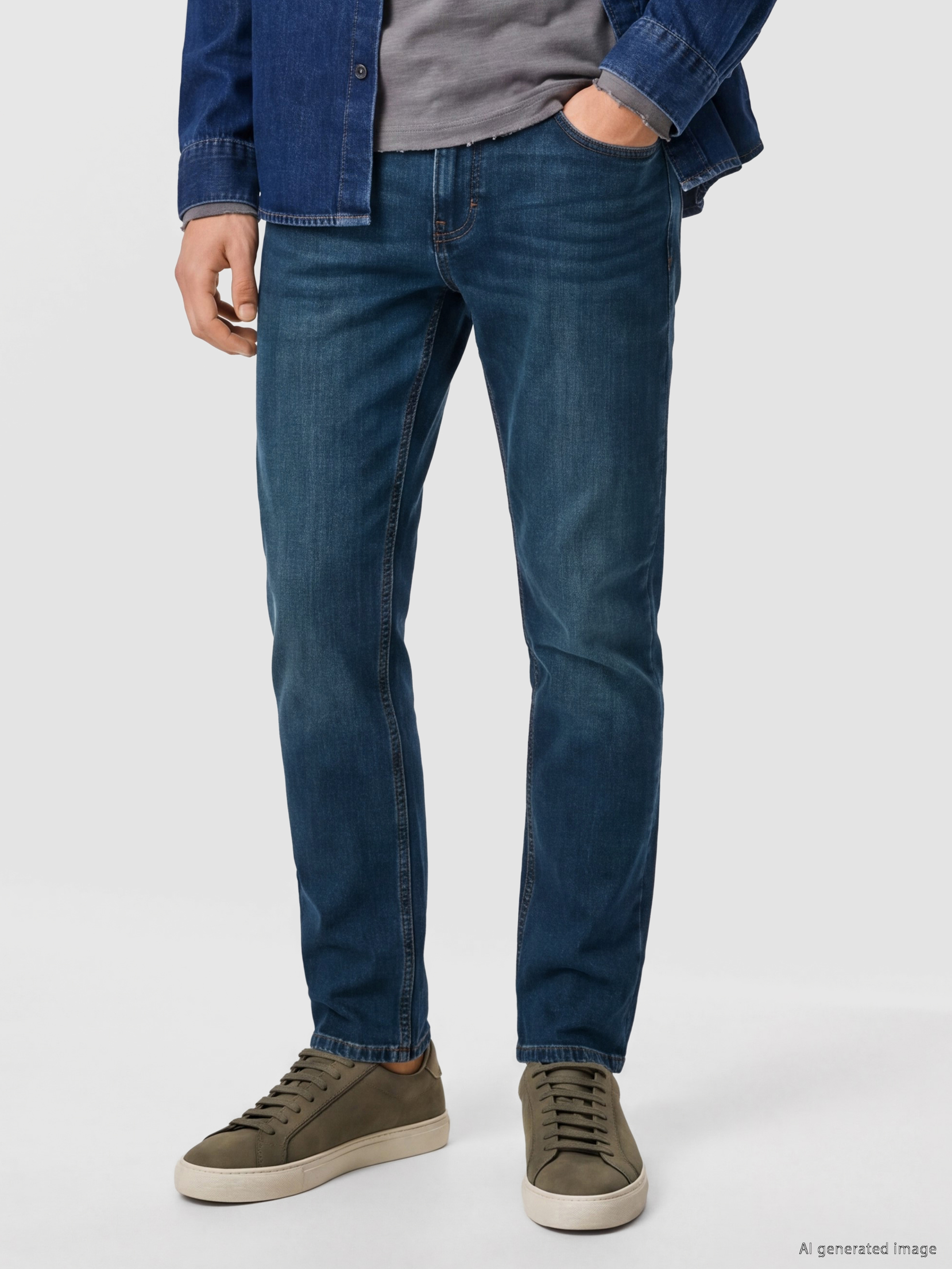 LCW ECO 750 Slim Fit Erkek Jean Pantolon görsel 2
