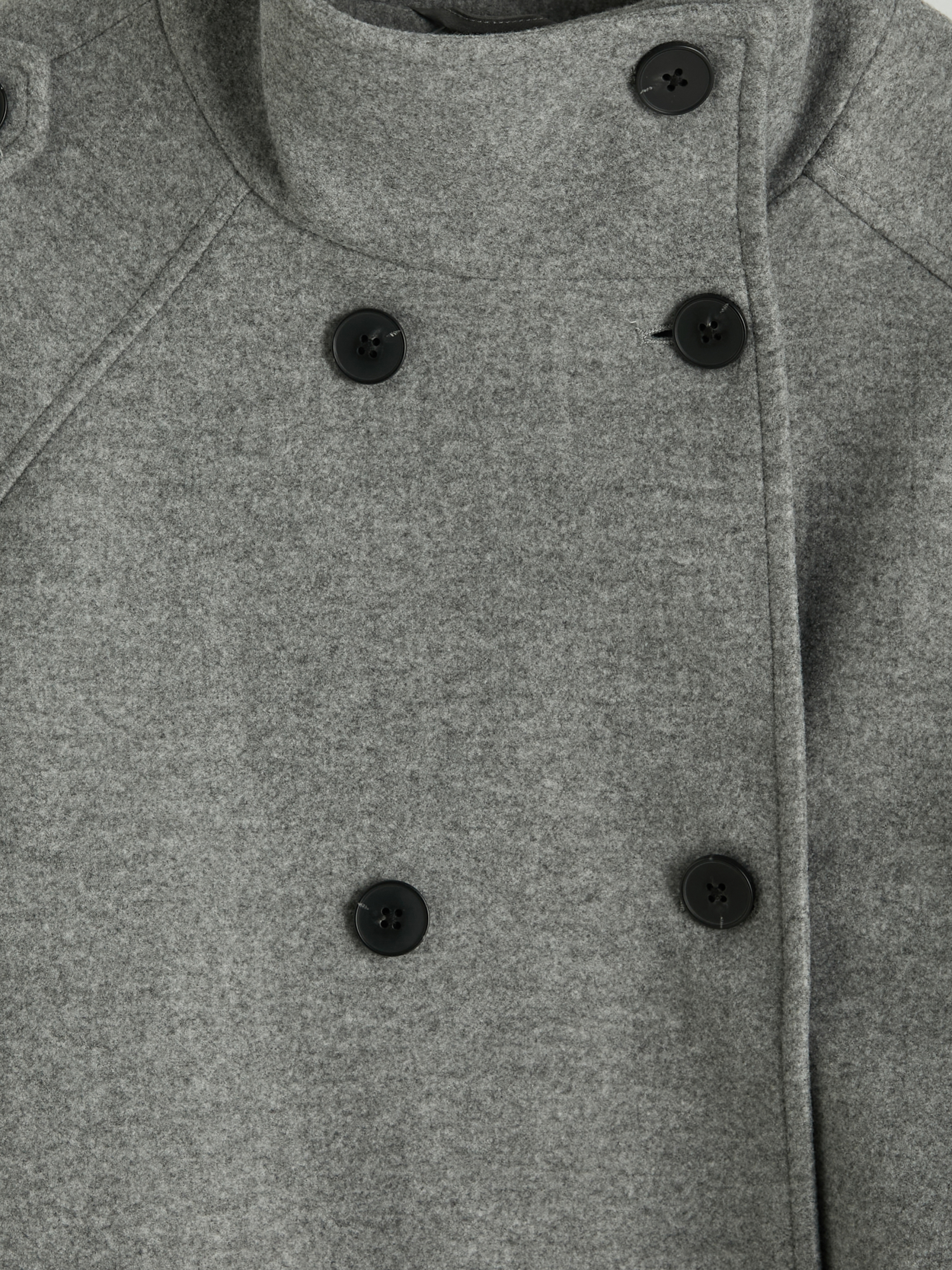 LCW Modest Kuşaklı Oversize Kadın Kaşe Kaban görsel 7