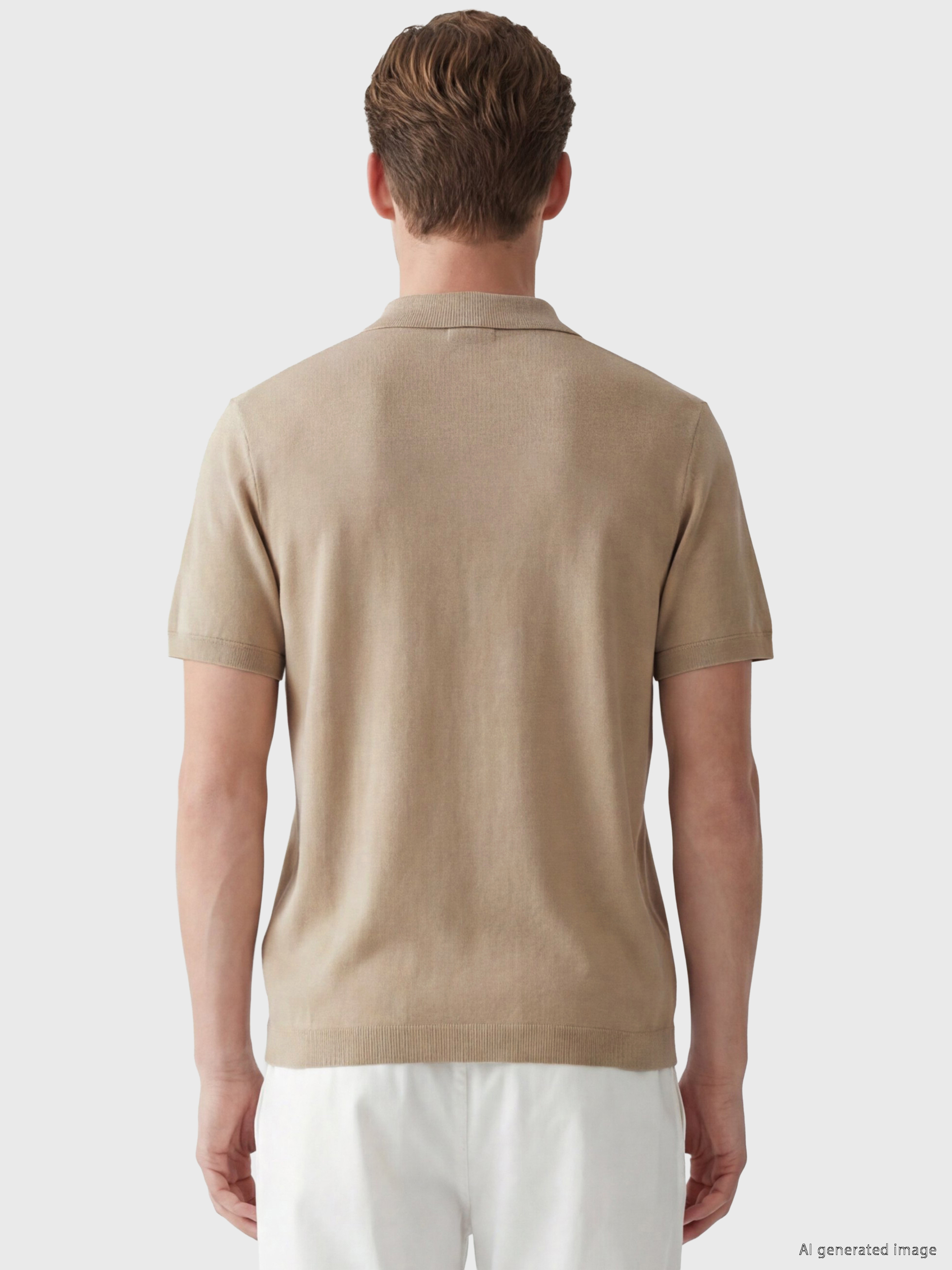 SOUTHBLUE Polo Yaka Kısa Kollu Erkek Triko Kazak görsel 4