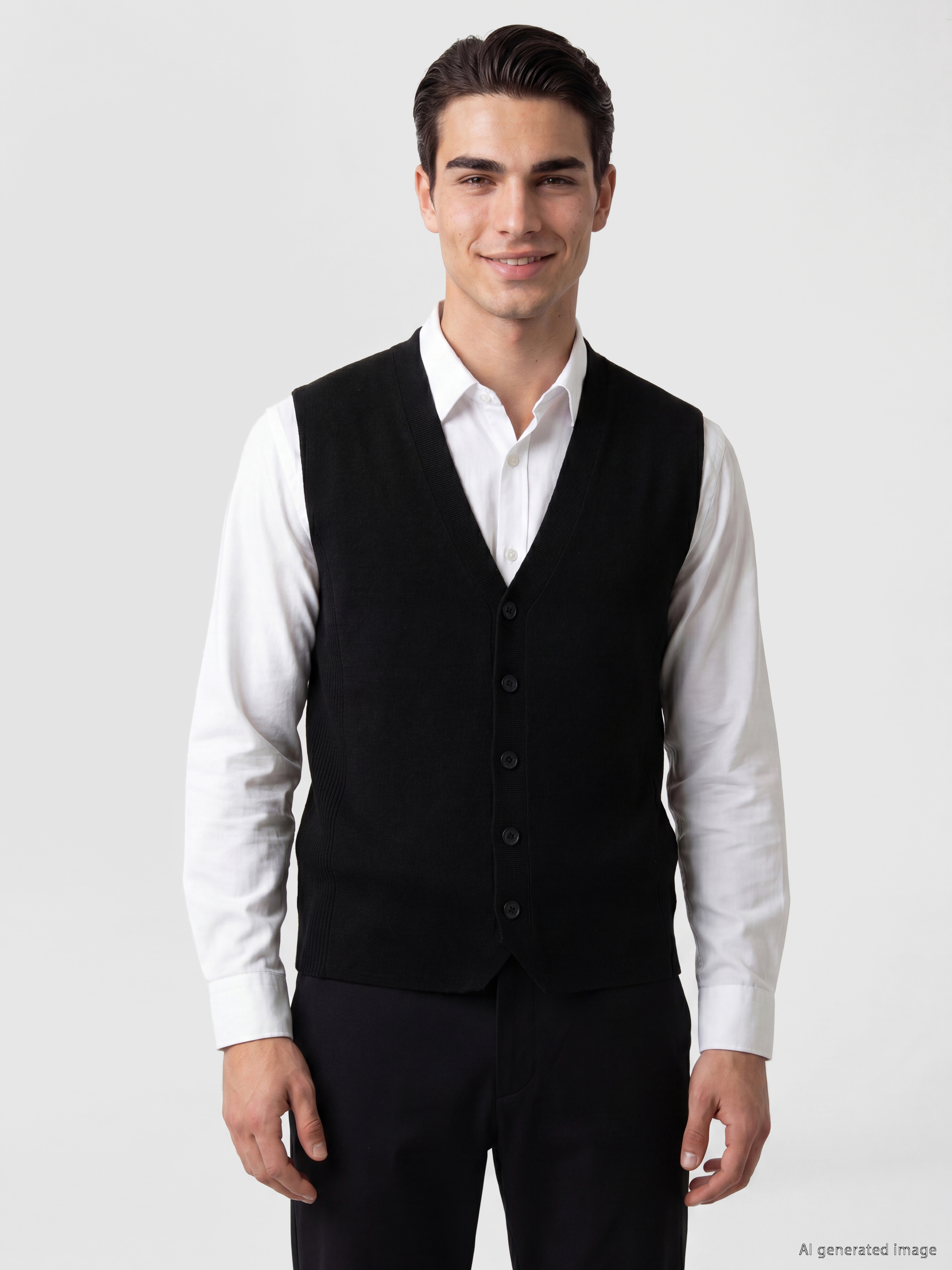LCWAIKIKI Classic Regular Fit V Yaka Erkek Triko Yelek