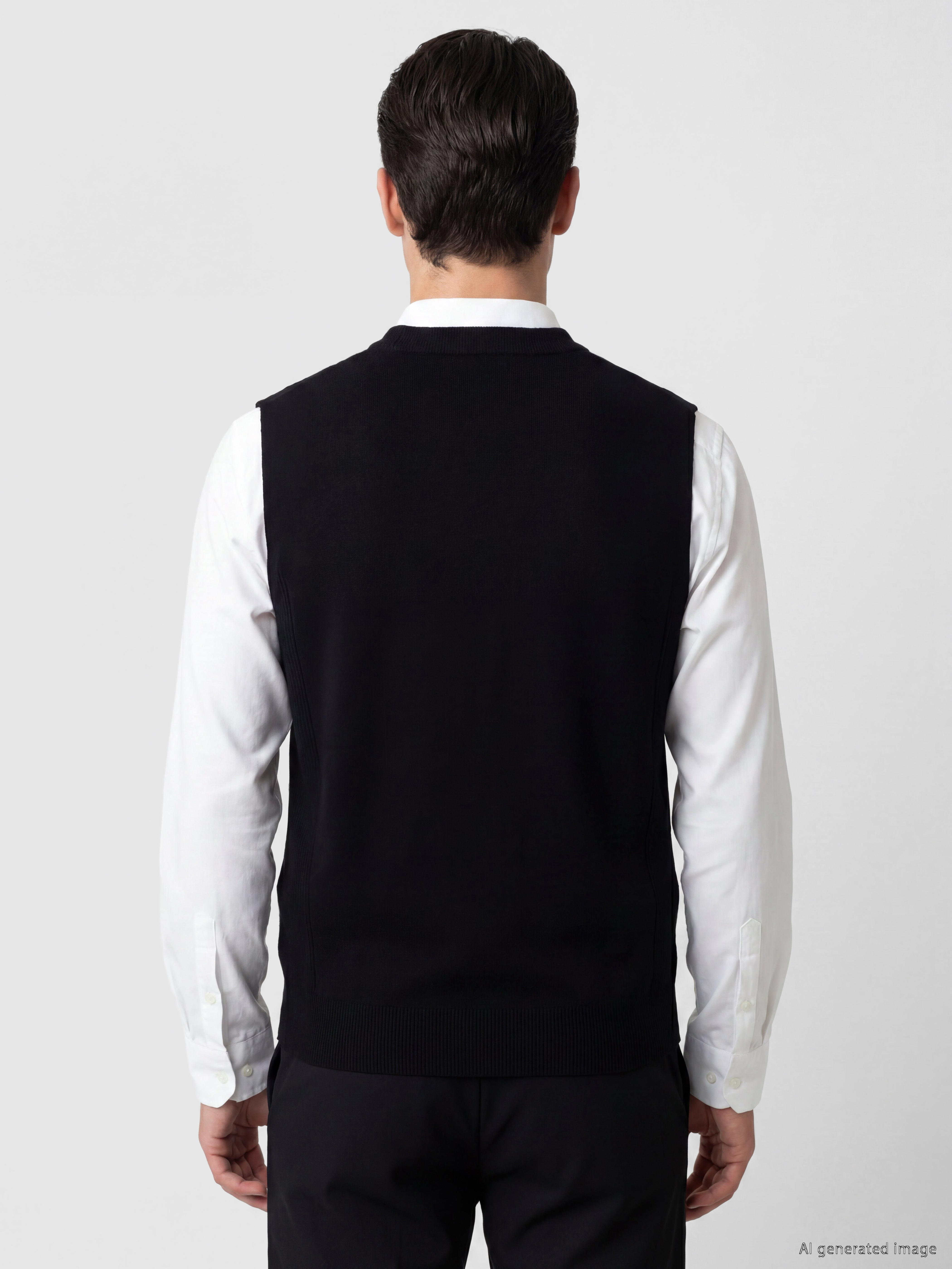 LCWAIKIKI Classic Regular Fit V Yaka Erkek Triko Yelek görsel 4