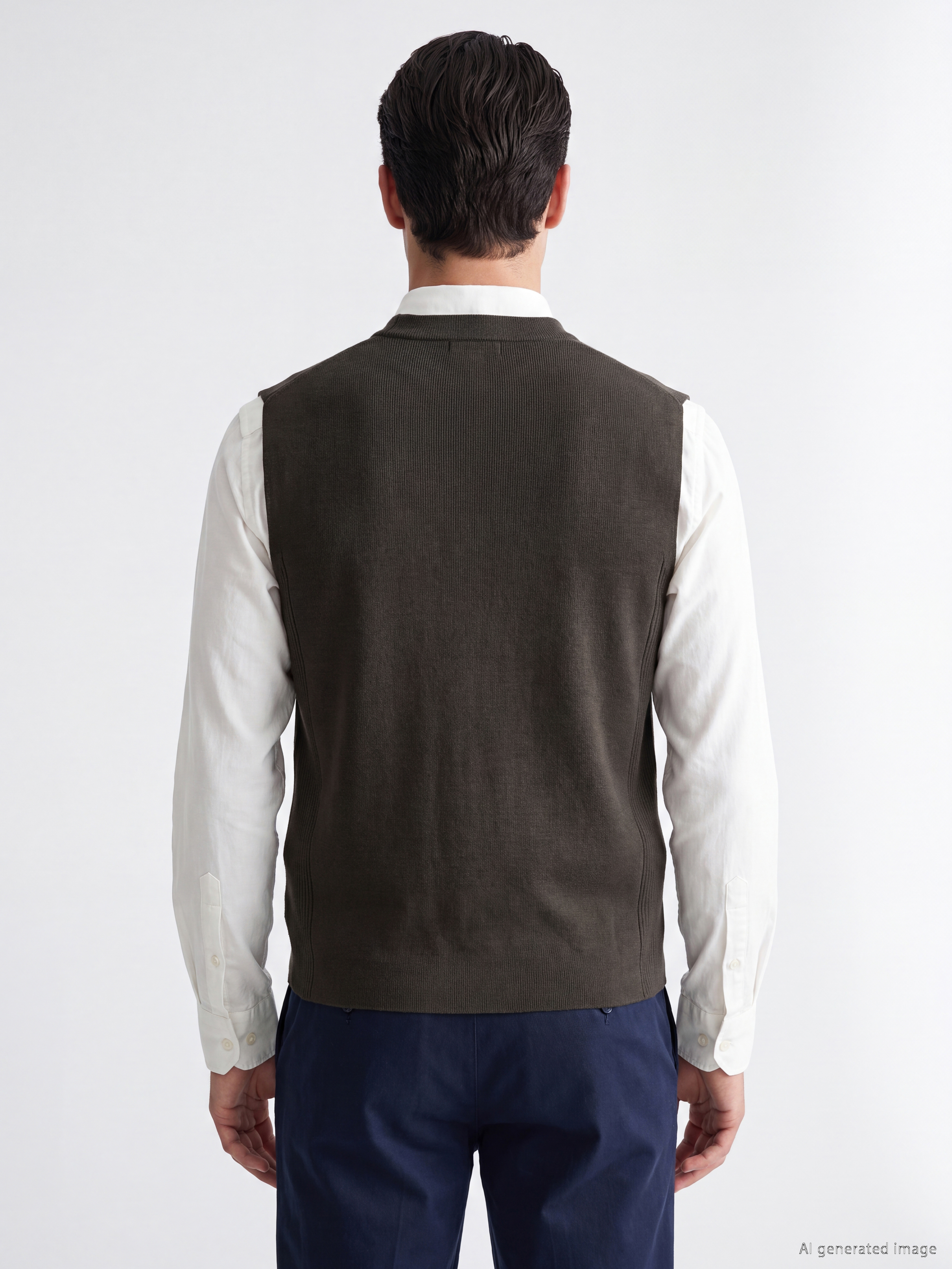 LCWAIKIKI Classic Regular Fit V Yaka Erkek Triko Yelek görsel 3