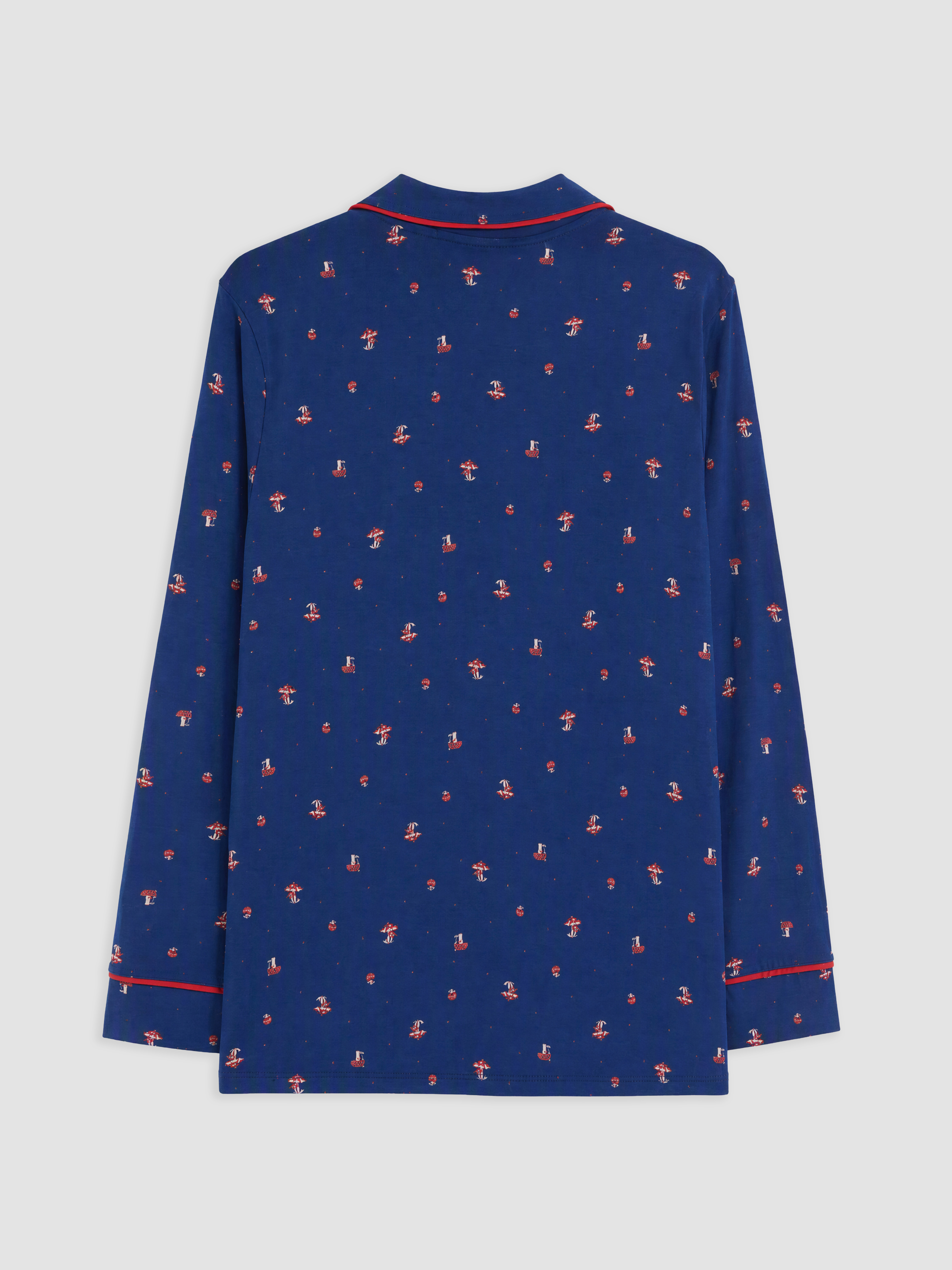 LCW DREAM Gömlek Yaka Desenli Hamile Pijama Takım görsel 8