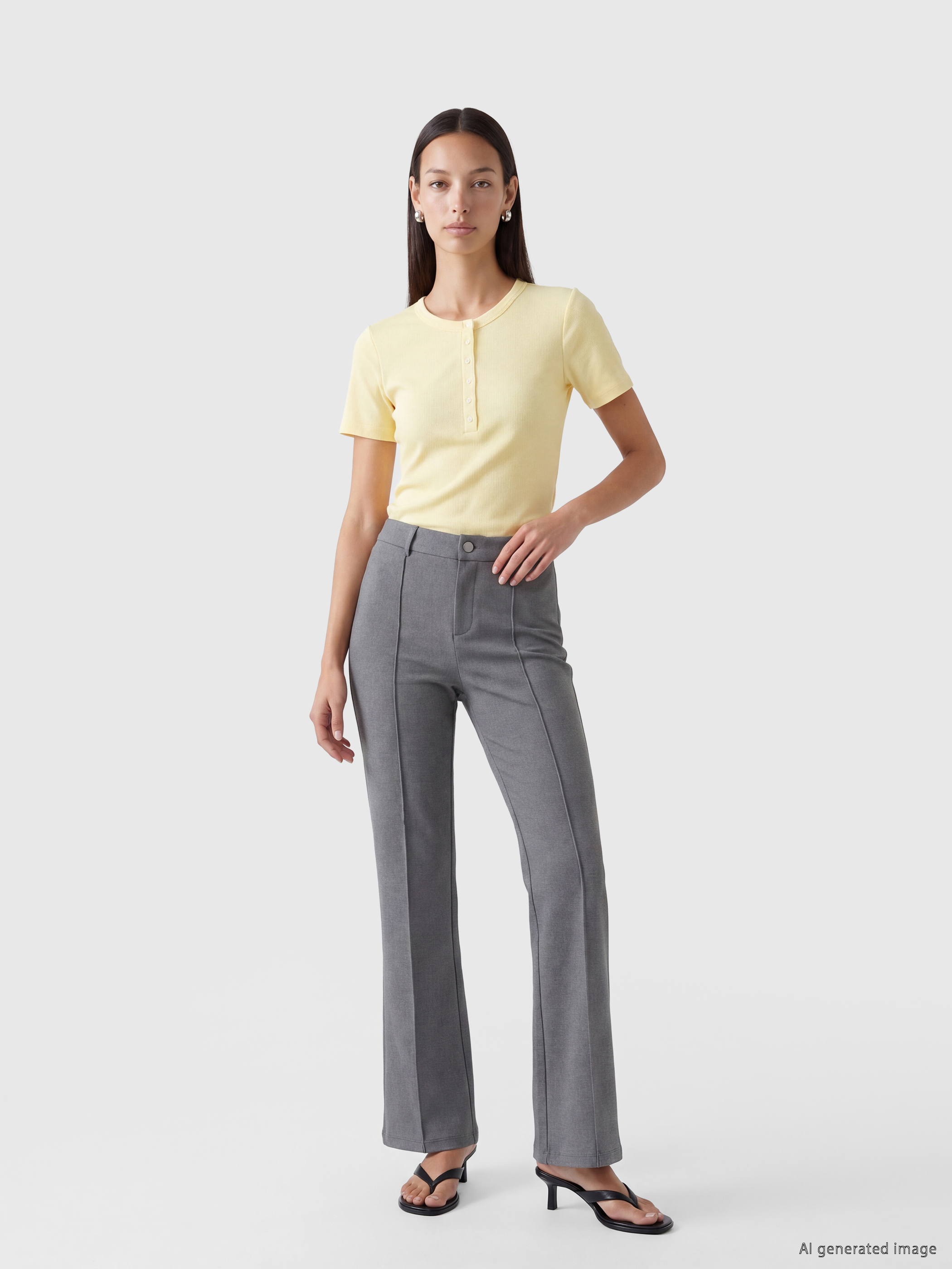 LCWAIKIKI Classic Dar Fit İspanyol Paça Kadın Pantolon