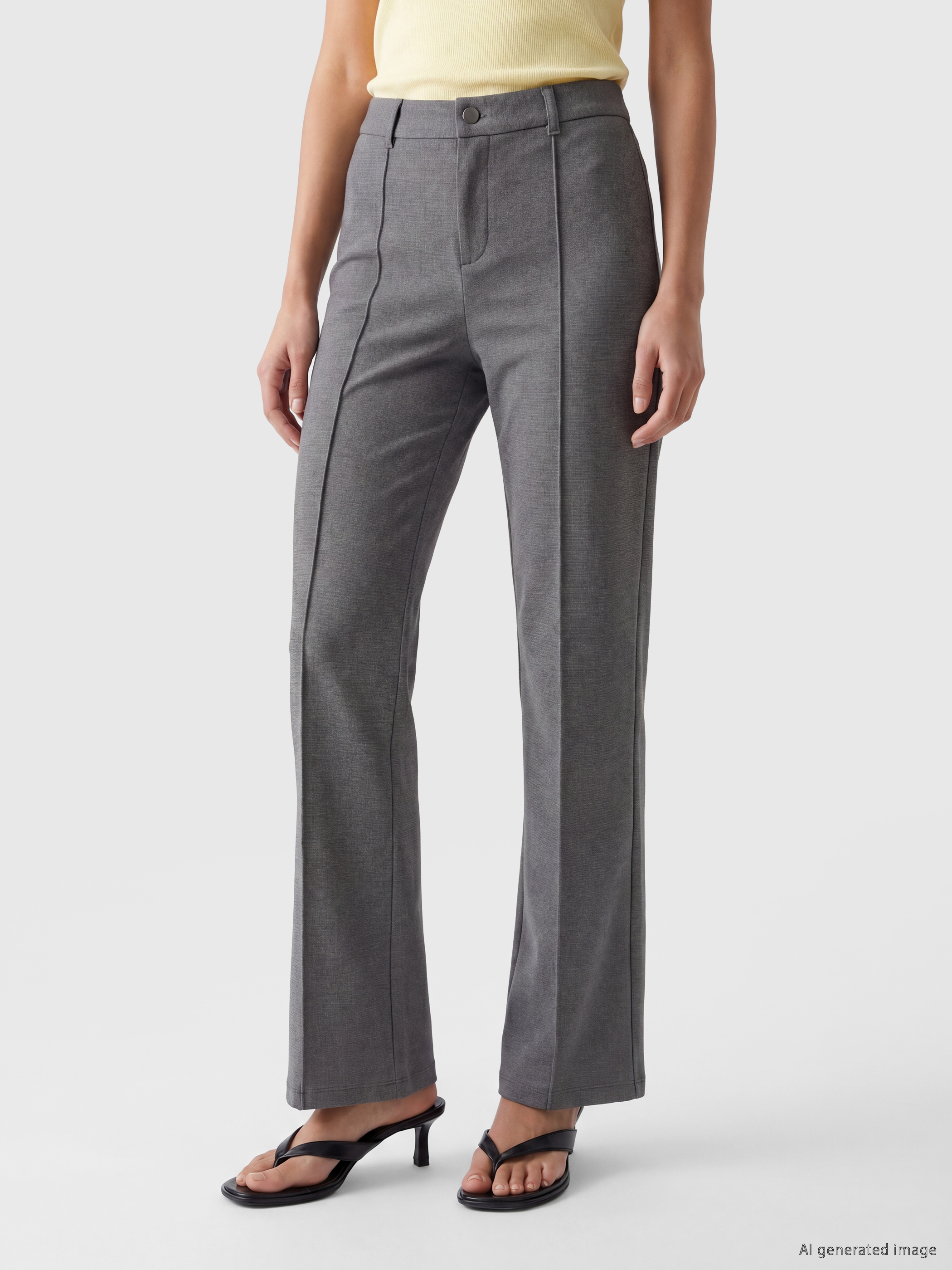 LCWAIKIKI Classic Dar Fit İspanyol Paça Kadın Pantolon görsel 2