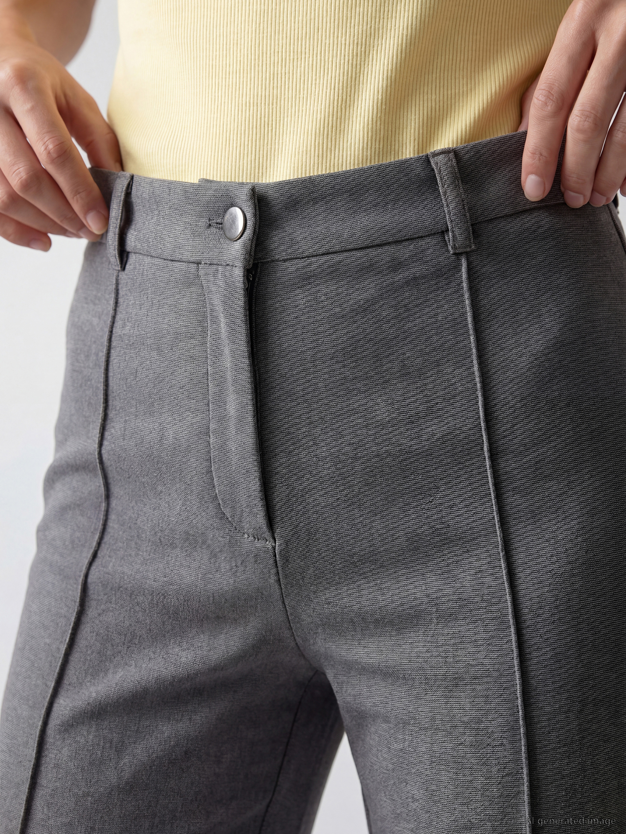 LCWAIKIKI Classic Dar Fit İspanyol Paça Kadın Pantolon görsel 3