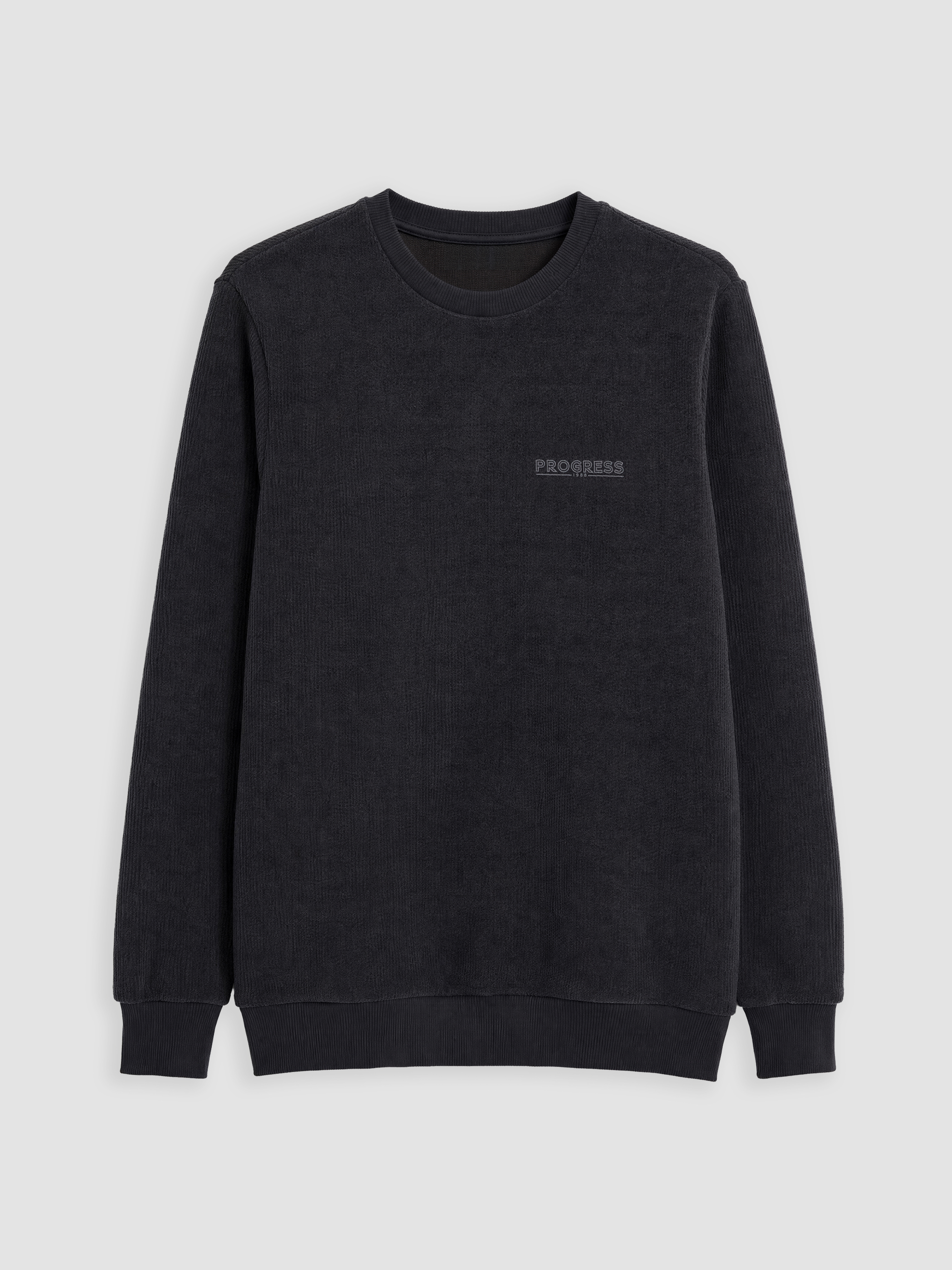 LCWAIKIKI Classic Bisiklet Yaka Baskılı Erkek Sweatshirt görsel 4