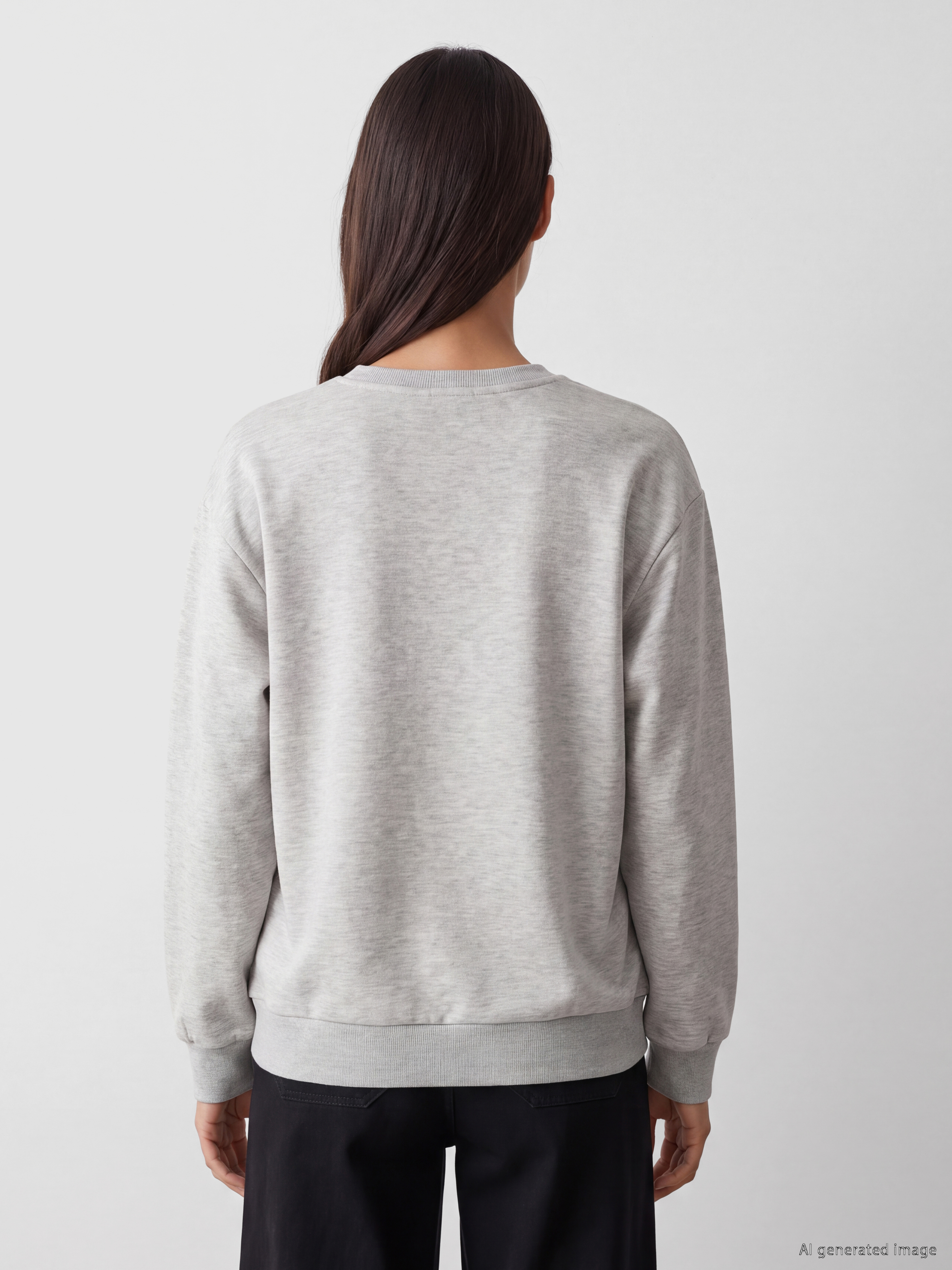LC WAIKIKI NYC Baskılı Oversize Kadın Sweatshirt görsel 4