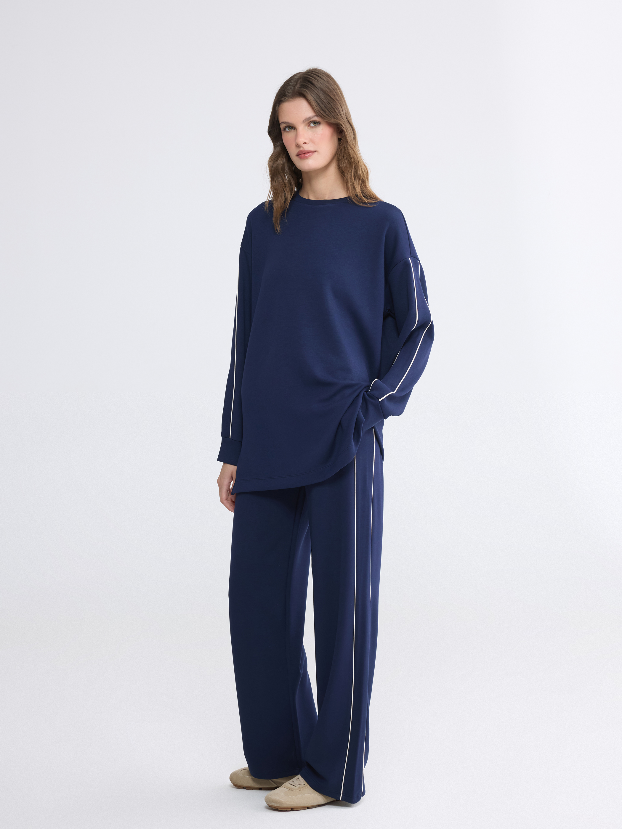 LCW EVERYDAY Soft Touch Oversize Kadın Sweatshirt