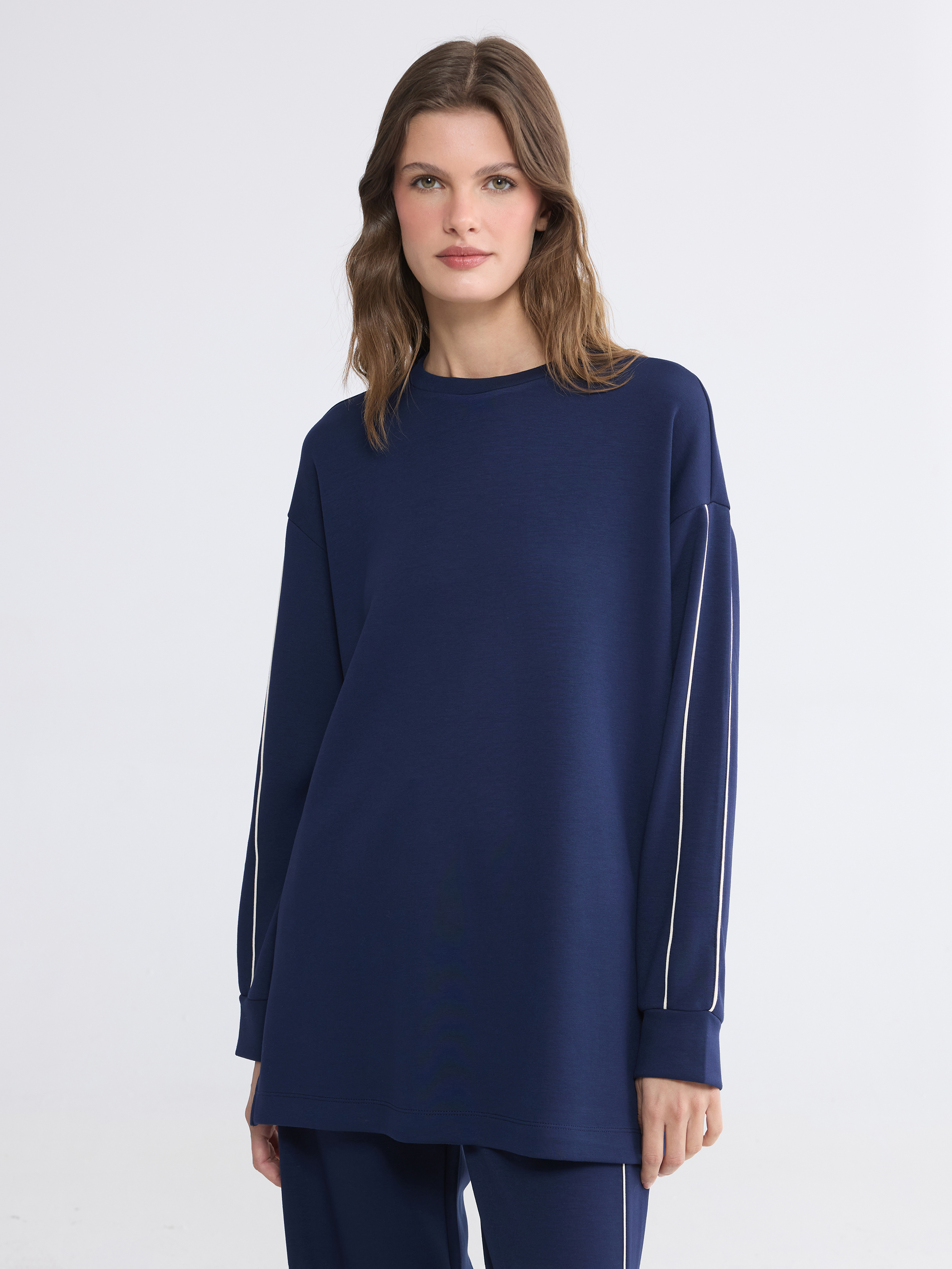 LCW EVERYDAY Soft Touch Oversize Kadın Sweatshirt görsel 2