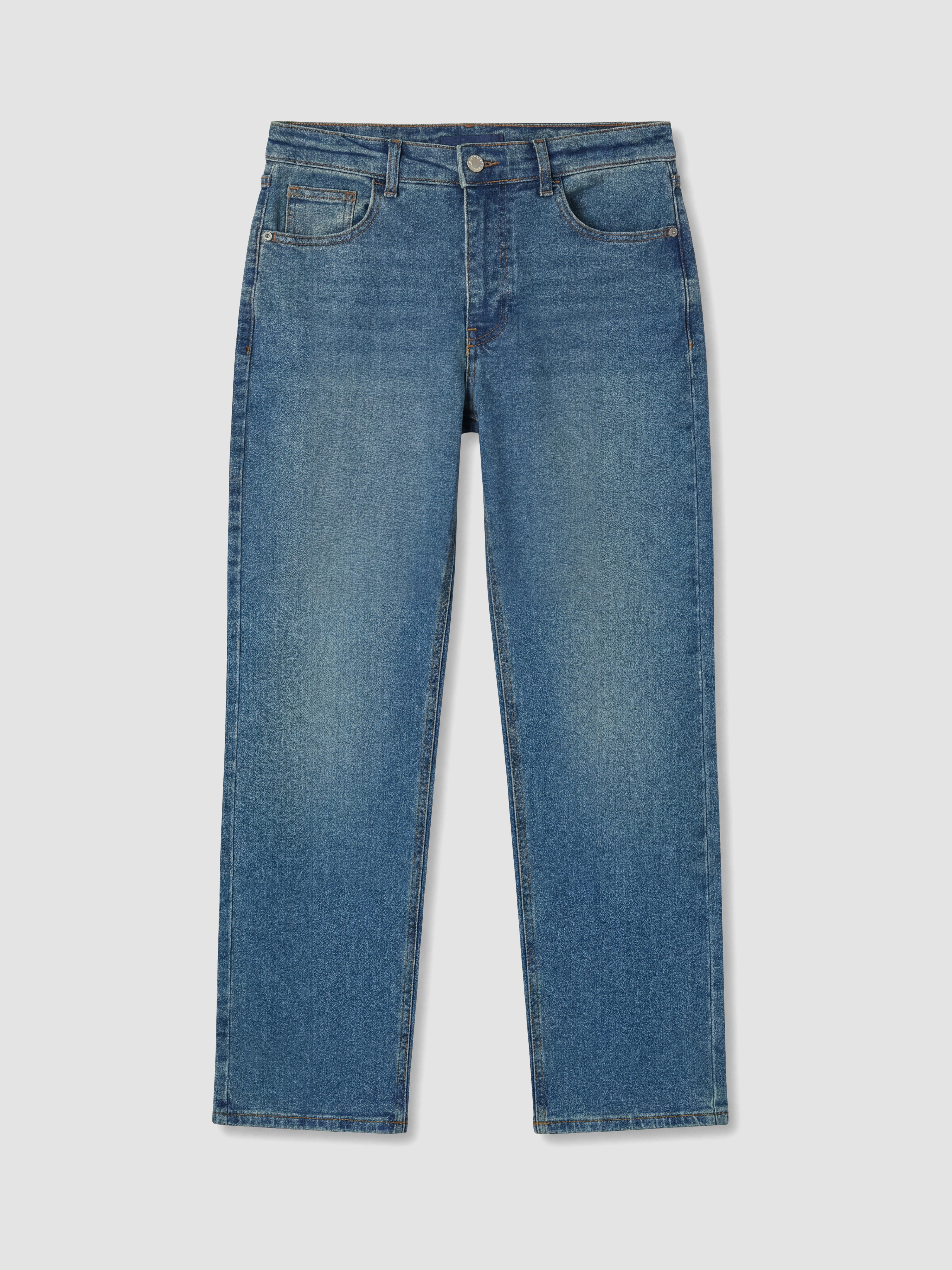 LCW Jeans Yüksek Bel Straight Fit Kadın Jean Pantolon görsel 5