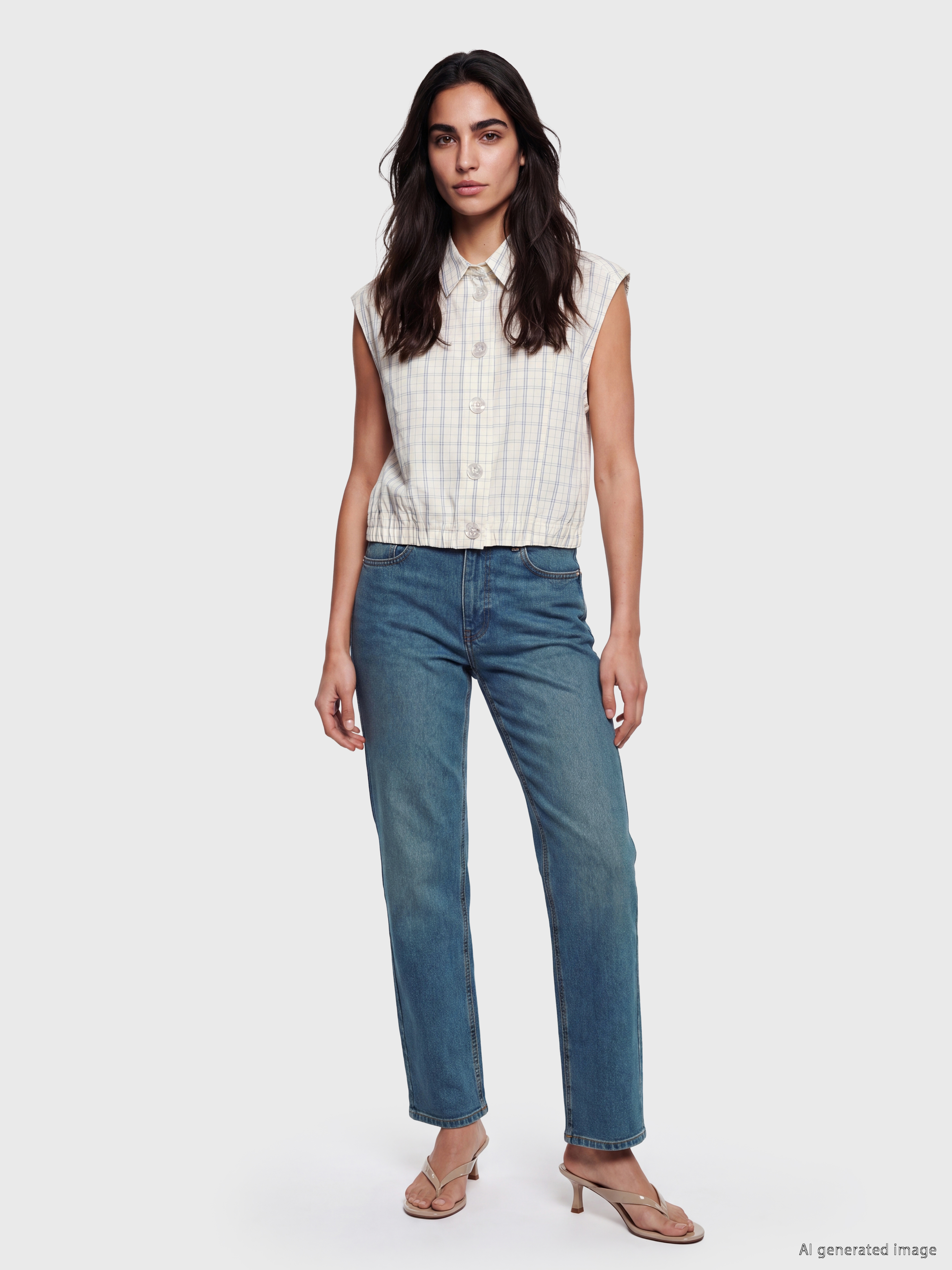 LCW Jeans Yüksek Bel Straight Fit Kadın Jean Pantolon