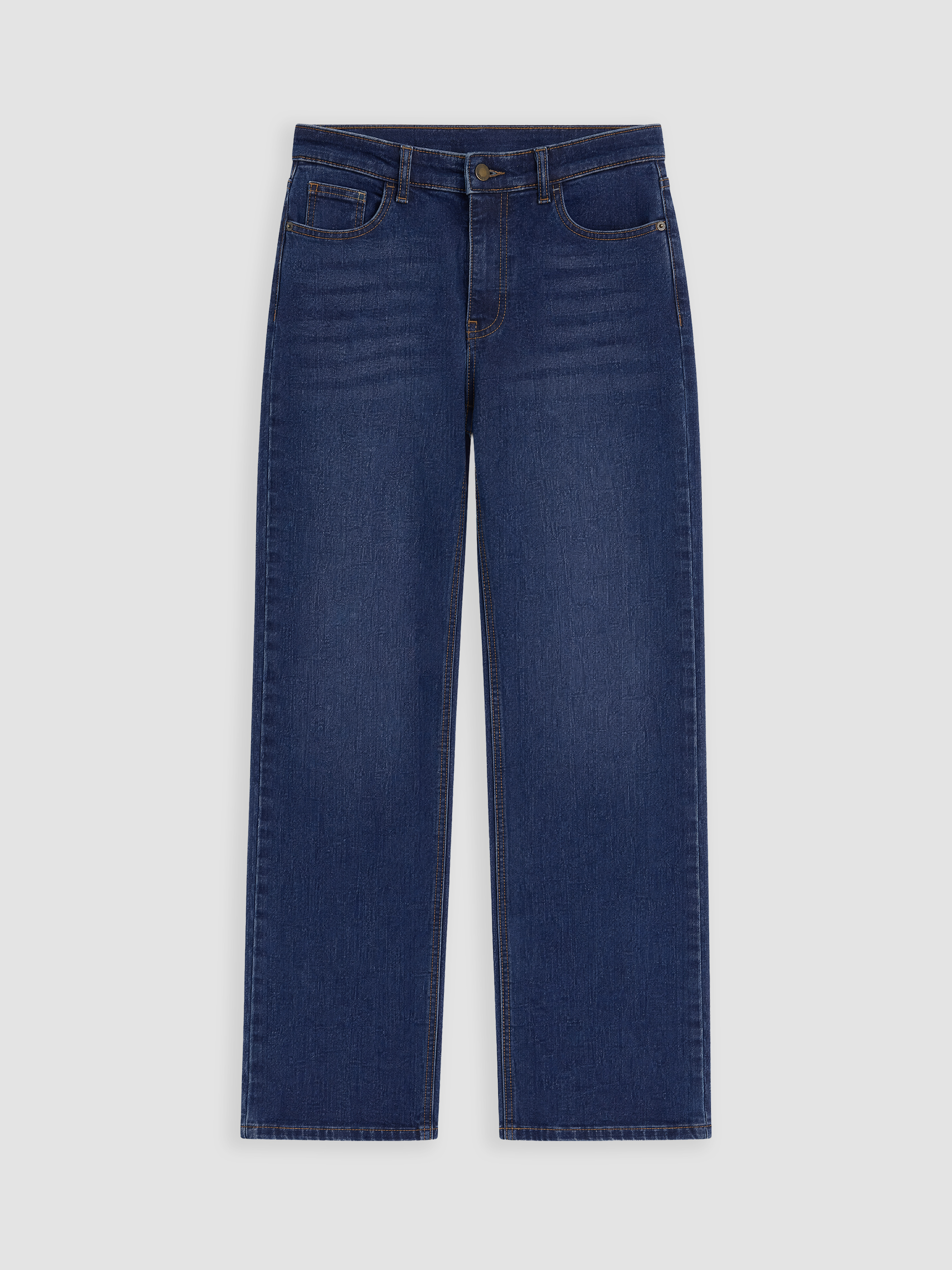 LCW Jeans Yüksek Bel Straight Fit Kadın Jean Pantolon görsel 5