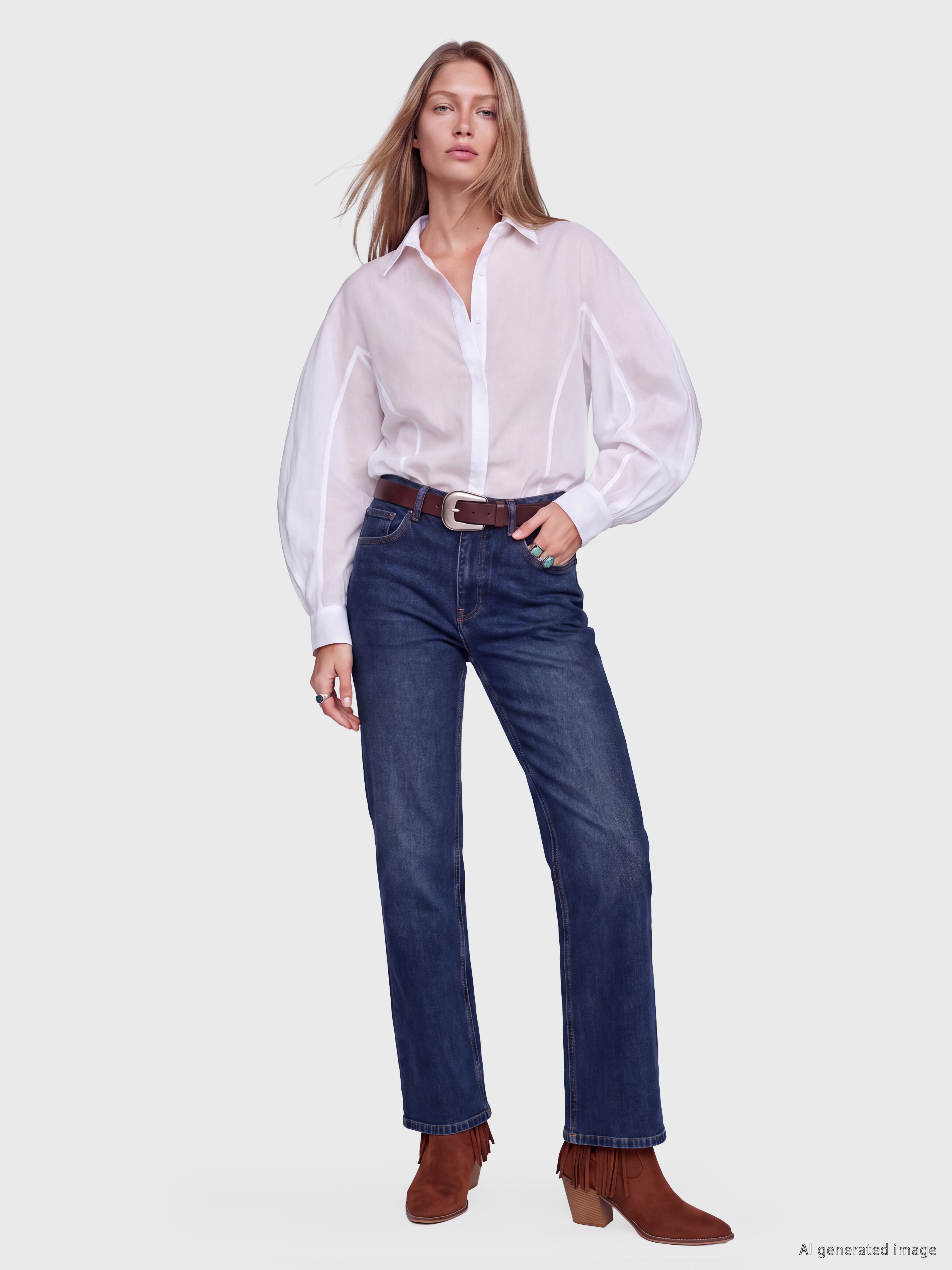 LCW Jeans Yüksek Bel Straight Fit Kadın Jean Pantolon