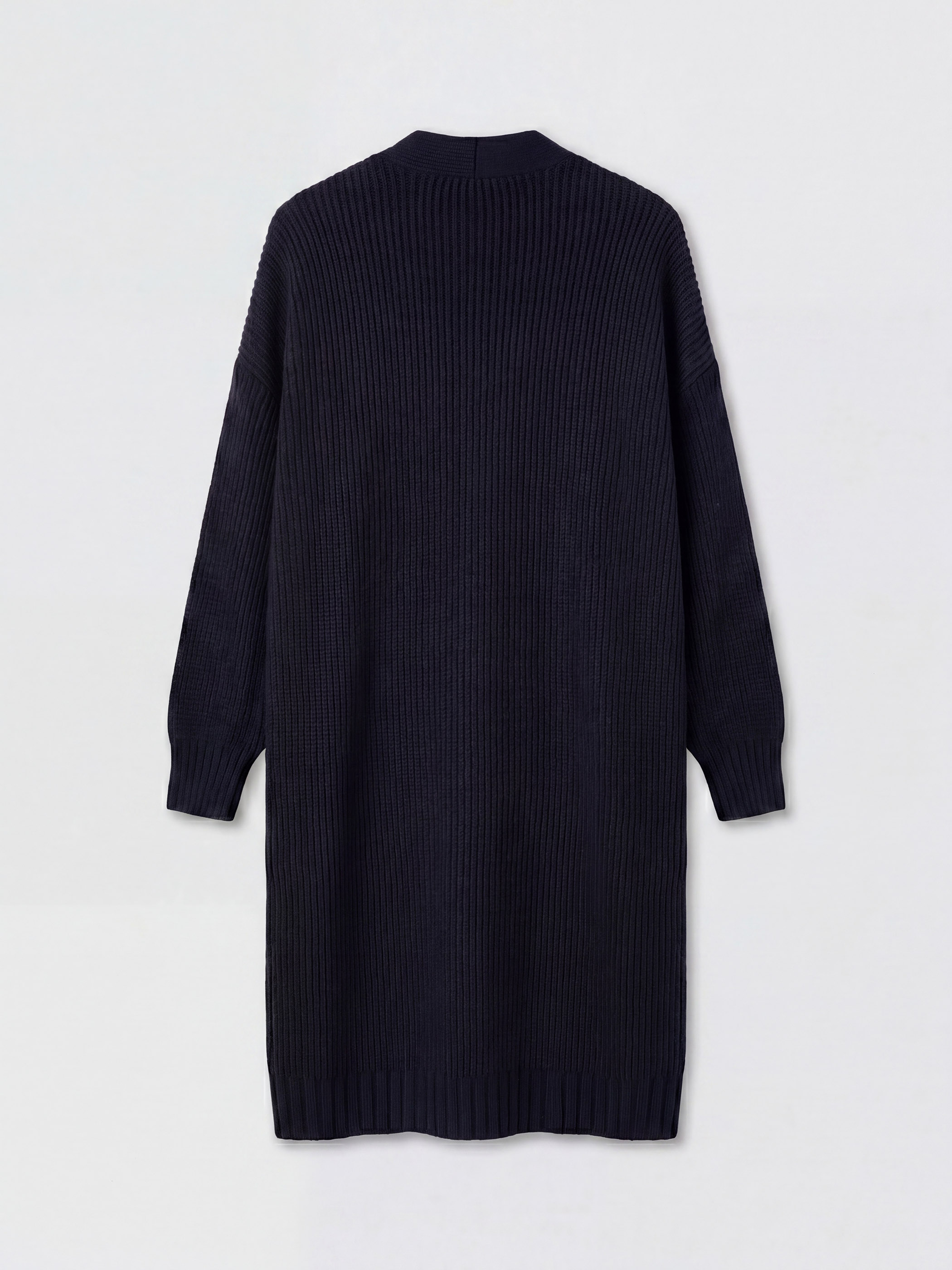 LCW Modest Şal Yaka Oversize Kadın Triko Hırka görsel 6