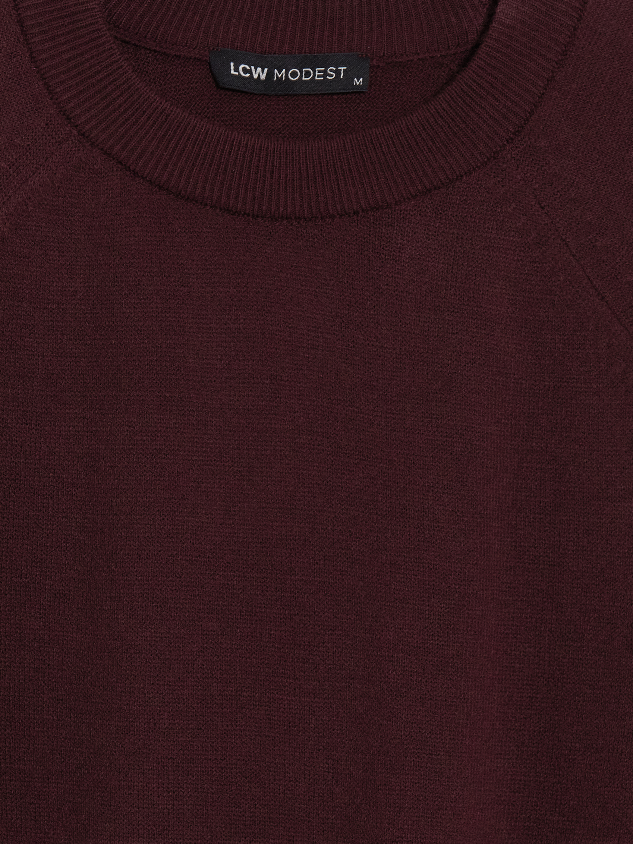 LCW Modest Bisiklet Yaka Kadın Triko Tunik görsel 7