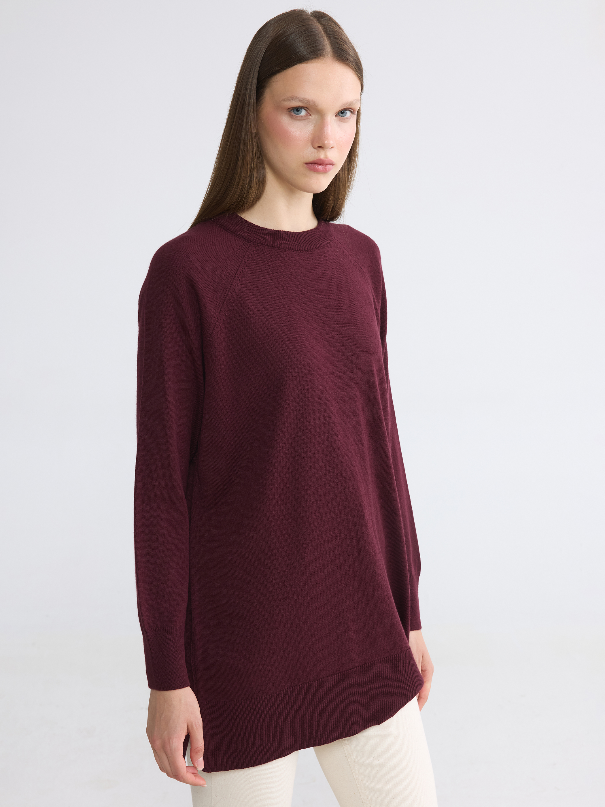 LCW Modest Bisiklet Yaka Kadın Triko Tunik