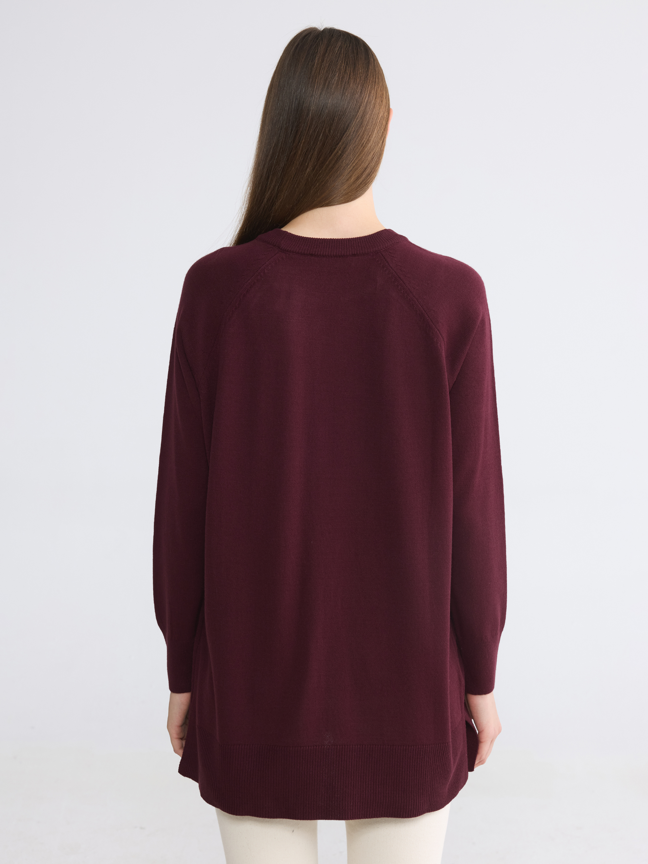 LCW Modest Bisiklet Yaka Kadın Triko Tunik görsel 4
