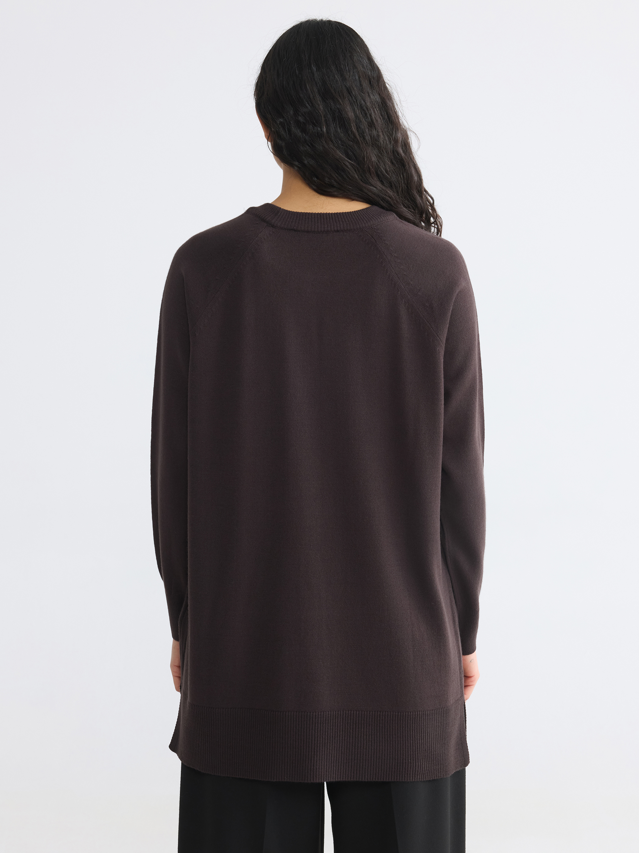 LCW Modest Bisiklet Yaka Kadın Triko Tunik görsel 5