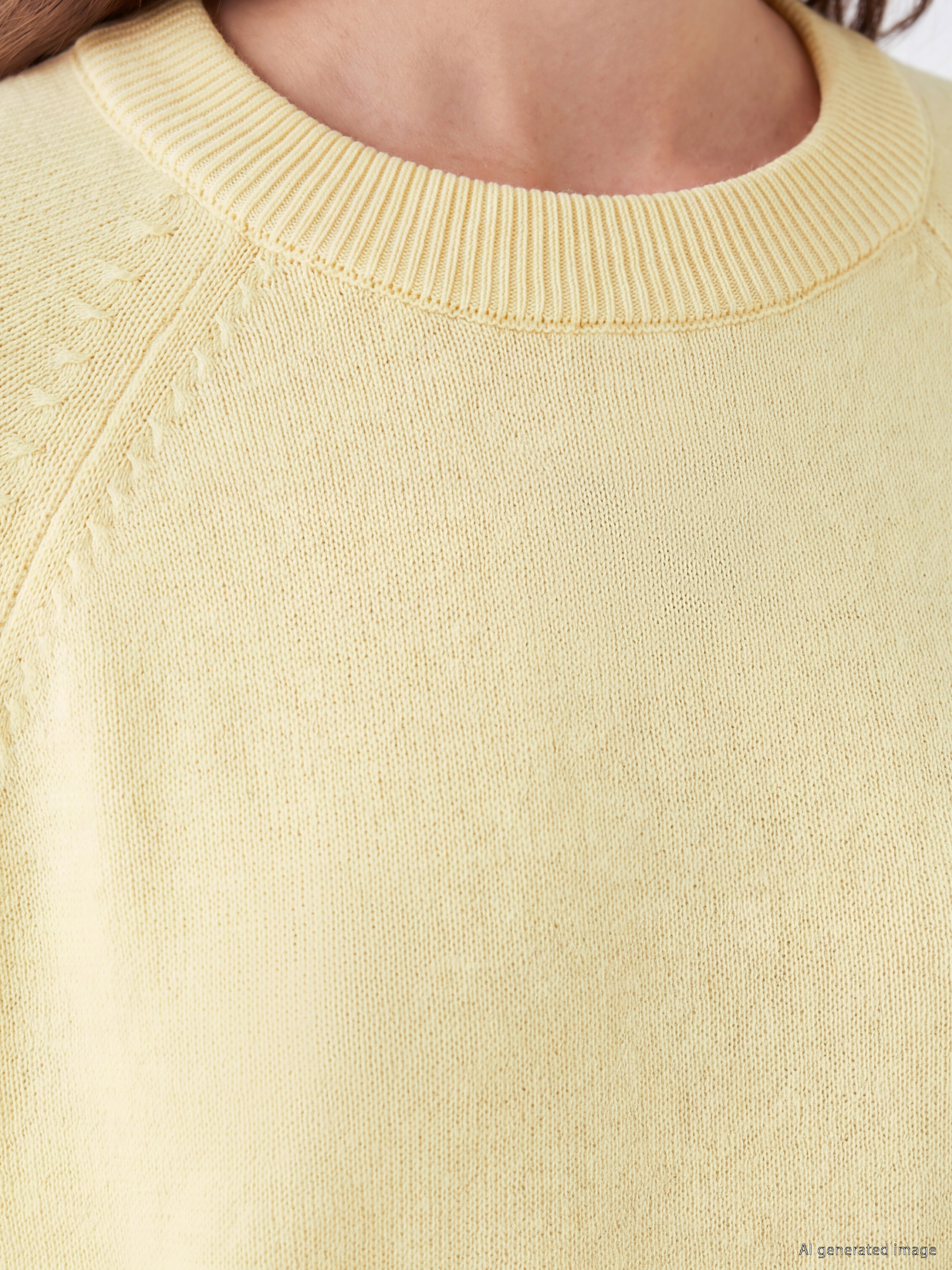 LCW Modest Bisiklet Yaka Kadın Triko Tunik görsel 3