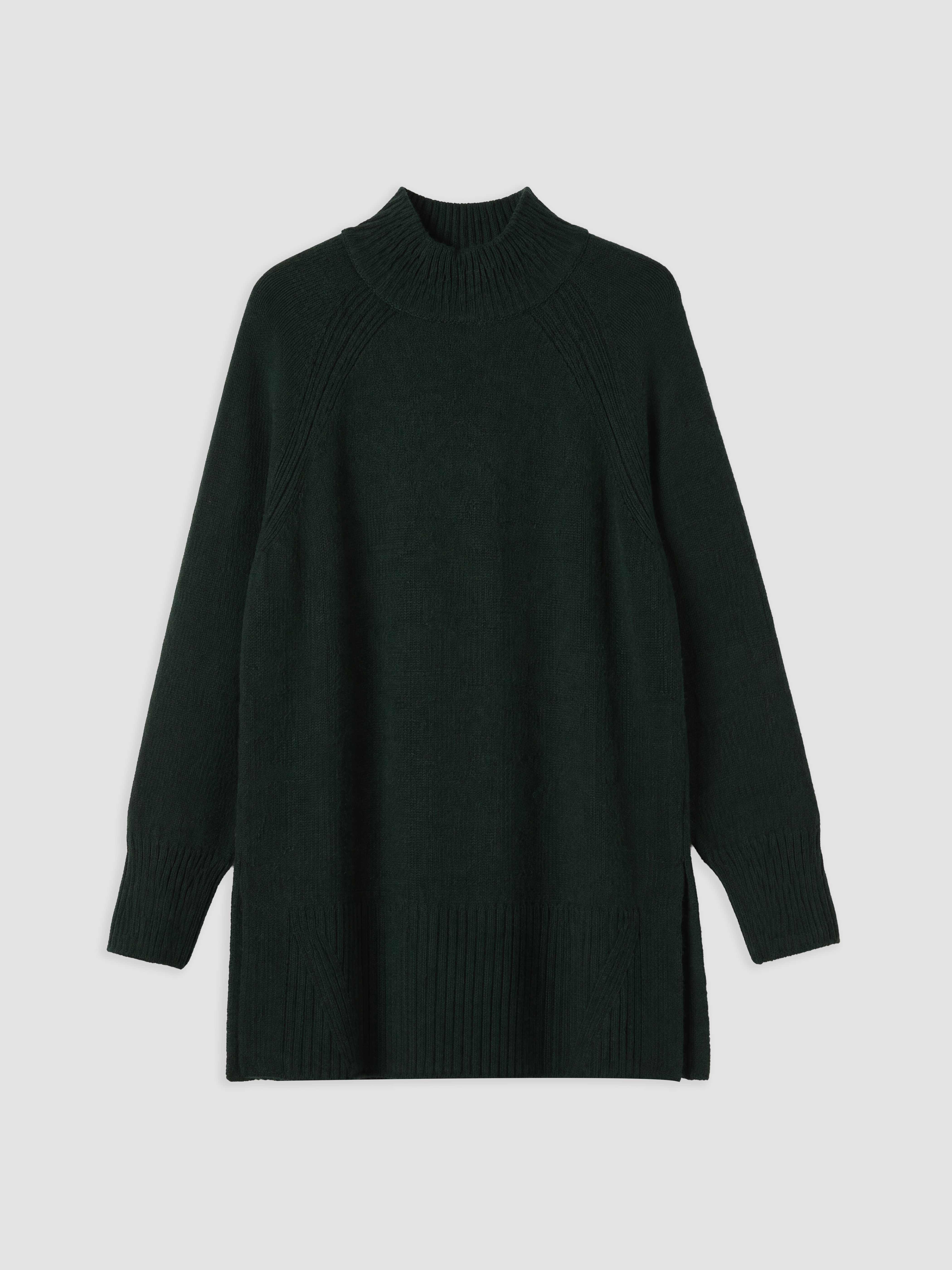 LCW Modest Yarım Balıkçı Yaka Oversize Kadın Triko Tunik görsel 5