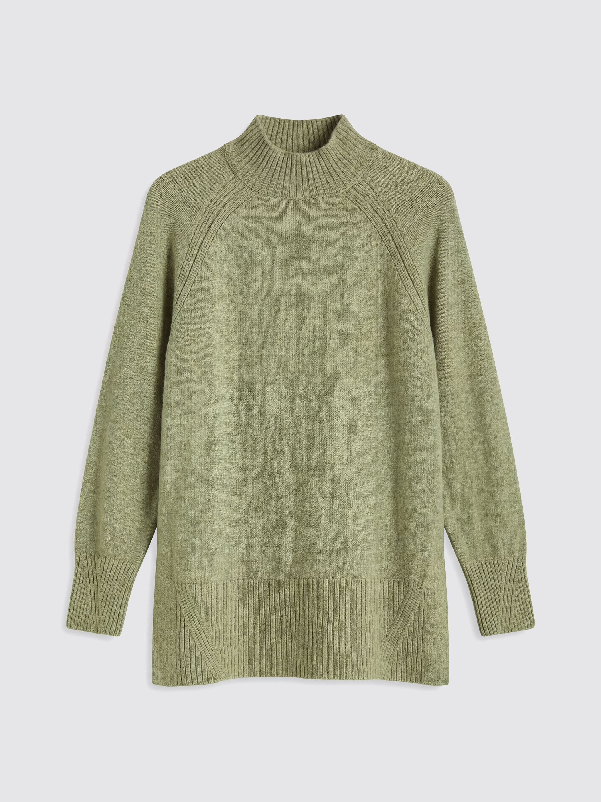 LCW Modest Yarım Balıkçı Yaka Oversize Kadın Triko Tunik görsel 5