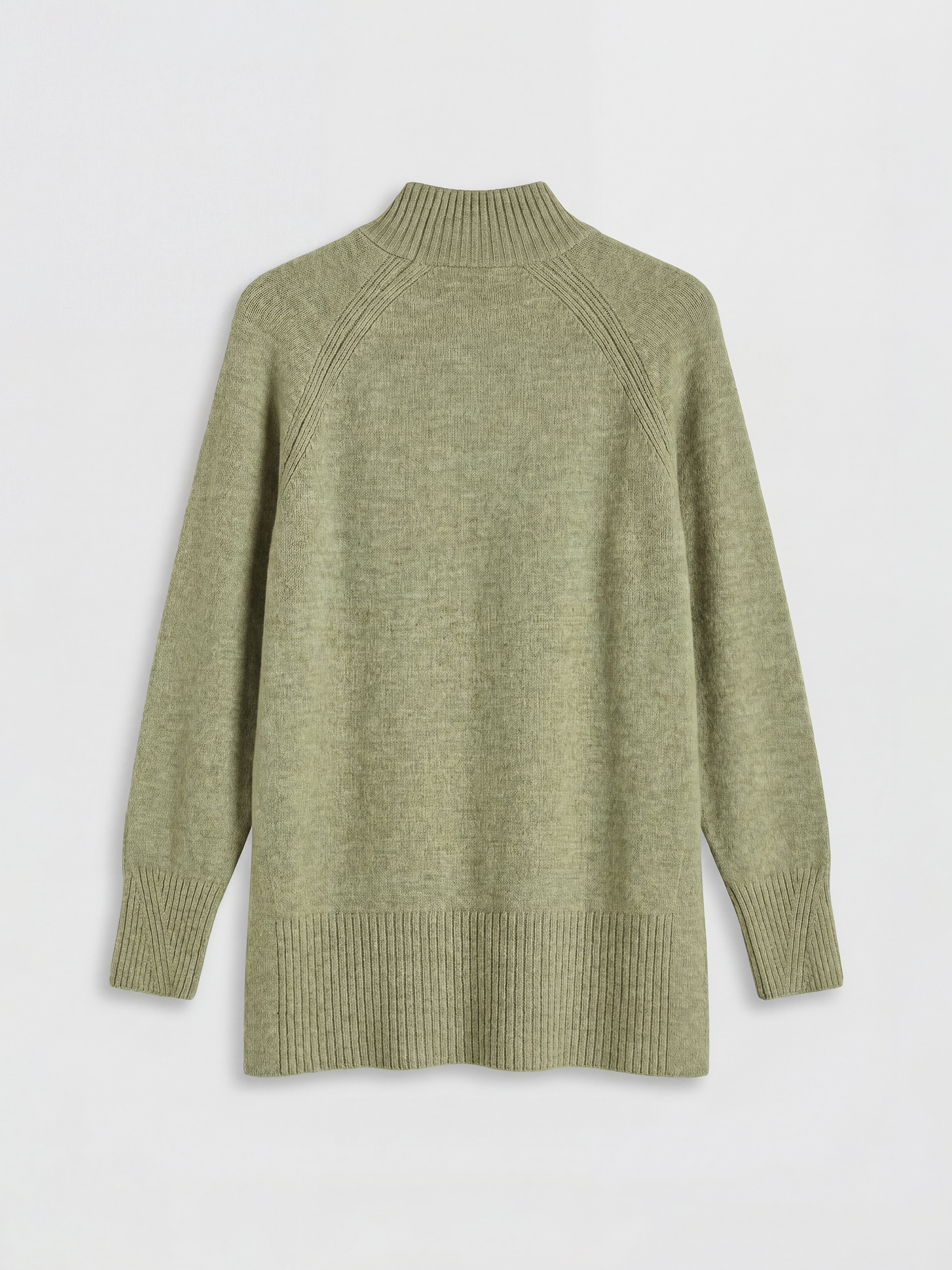 LCW Modest Yarım Balıkçı Yaka Oversize Kadın Triko Tunik görsel 6