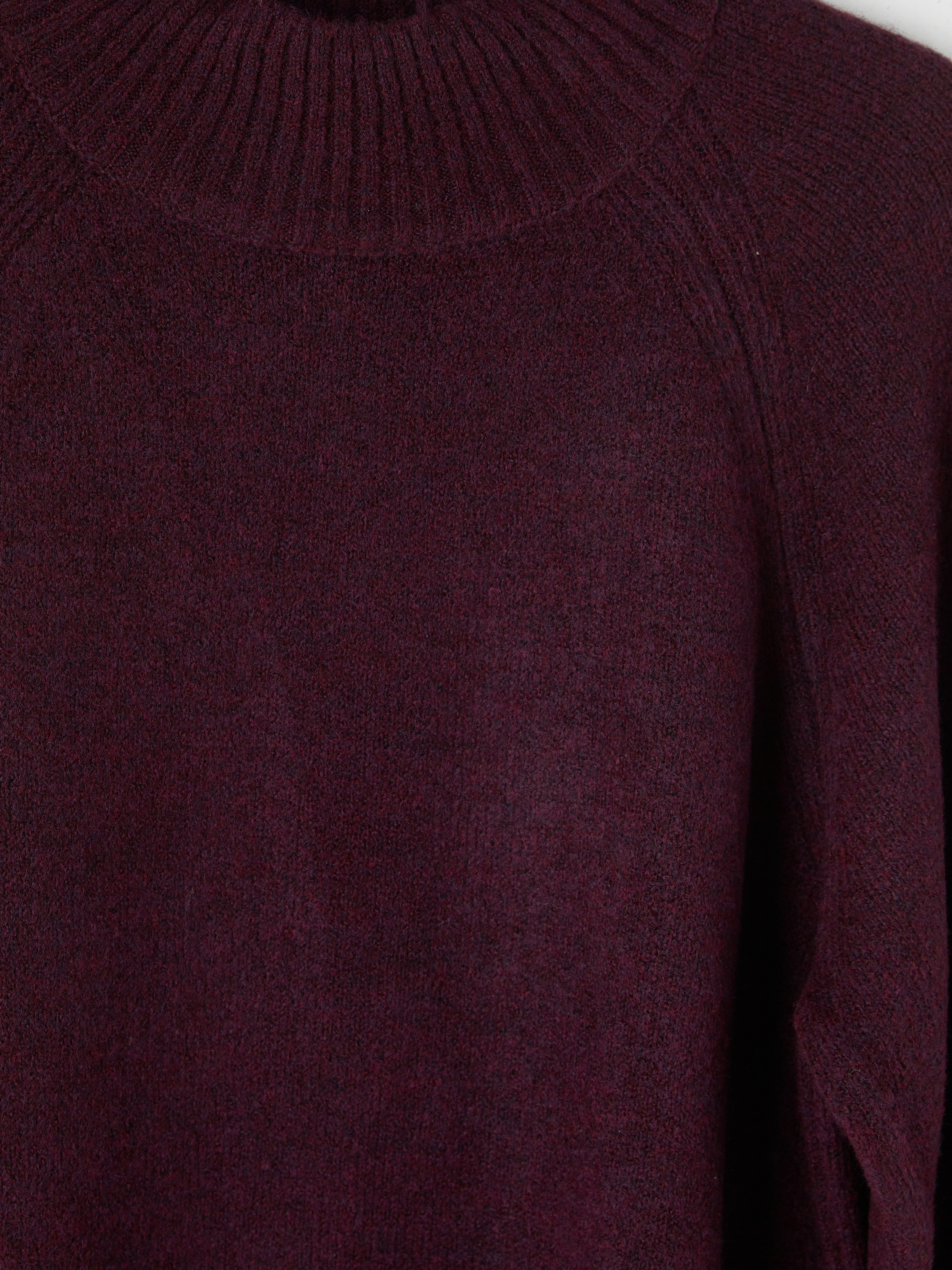 LCW Modest Yarım Balıkçı Yaka Oversize Kadın Triko Tunik görsel 7