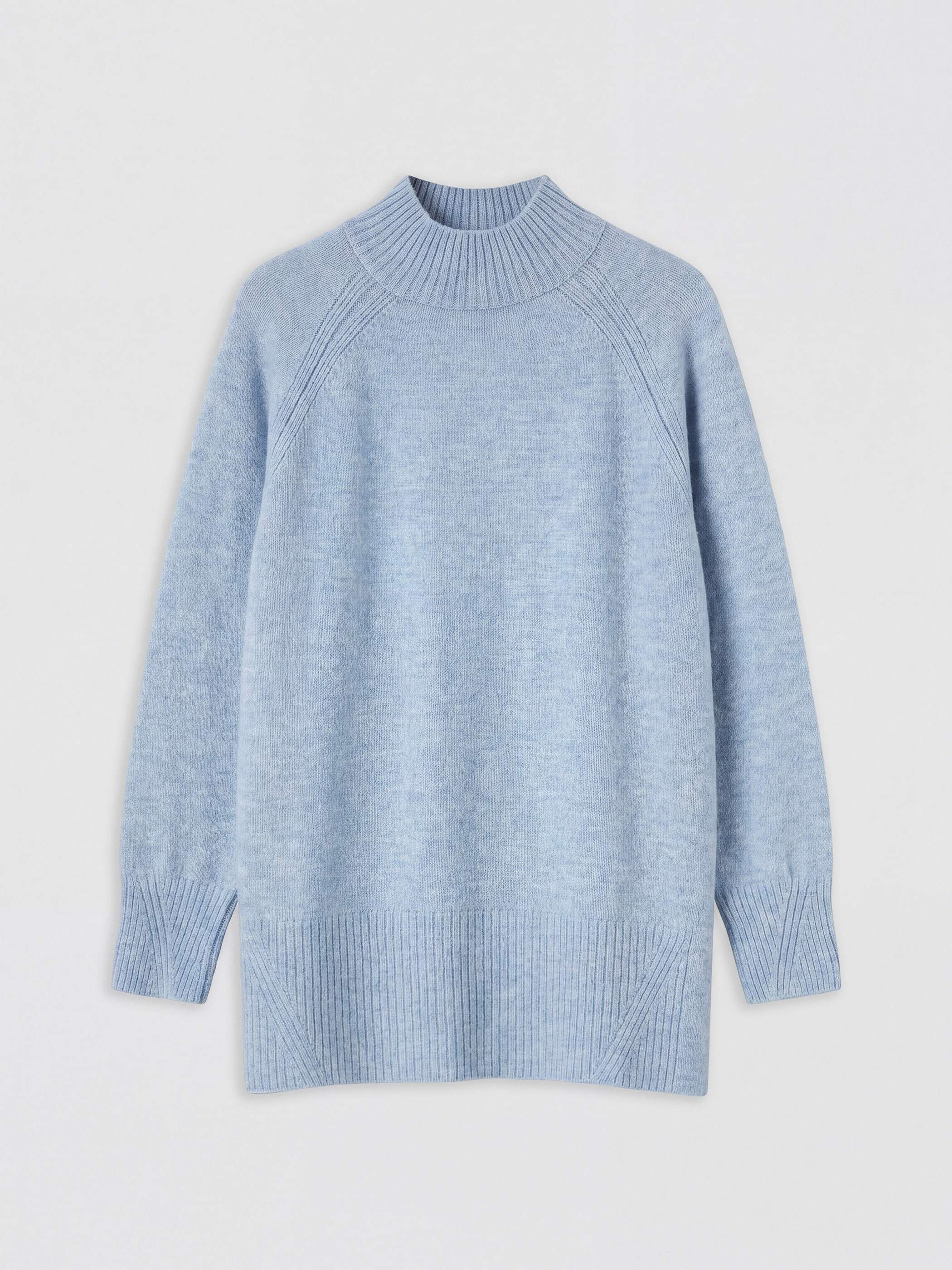 LCW Modest Yarım Balıkçı Yaka Oversize Kadın Triko Tunik görsel 5
