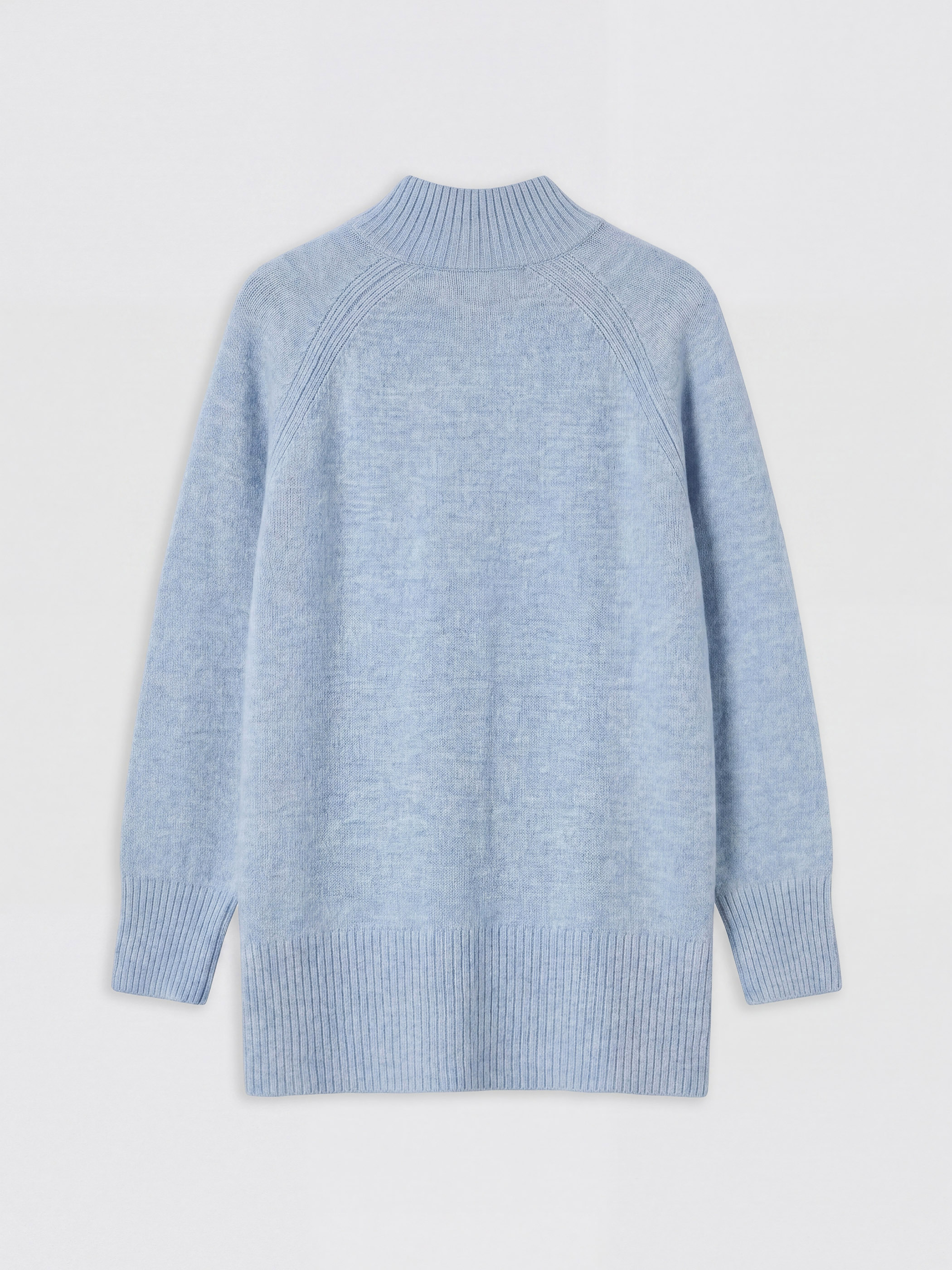 LCW Modest Yarım Balıkçı Yaka Oversize Kadın Triko Tunik görsel 6
