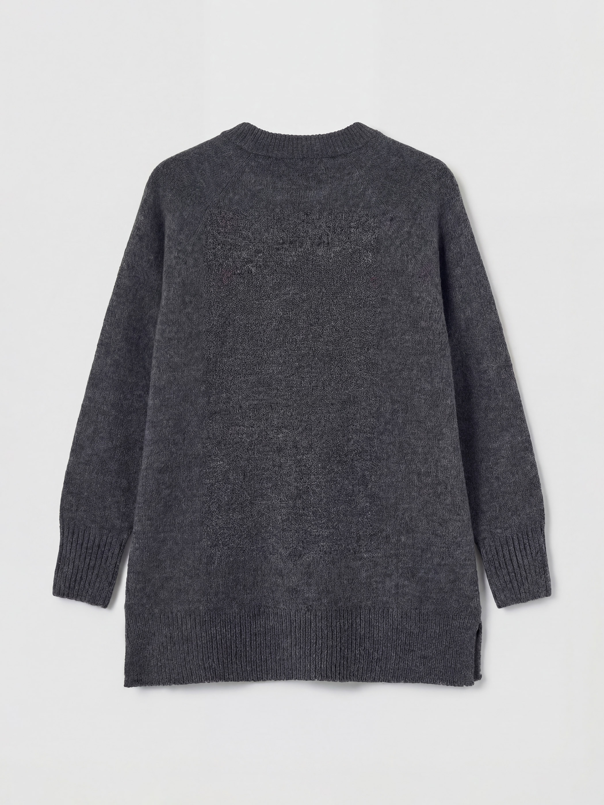 LCW Modest Bisiklet Yaka Oversize Kadın Triko Tunik görsel 6