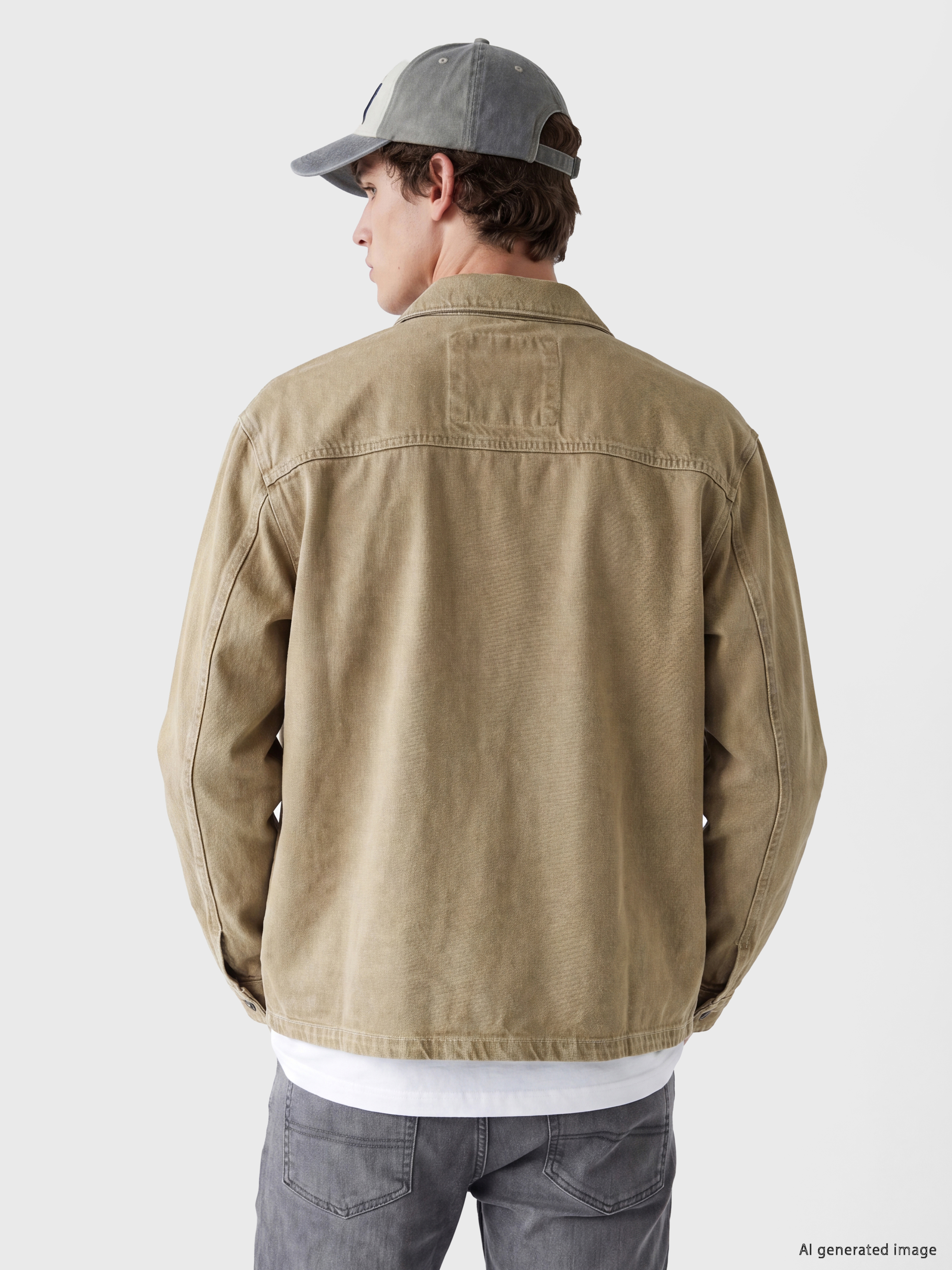 LCW Jeans Relax Fit Erkek Jean Gömlek görsel 3