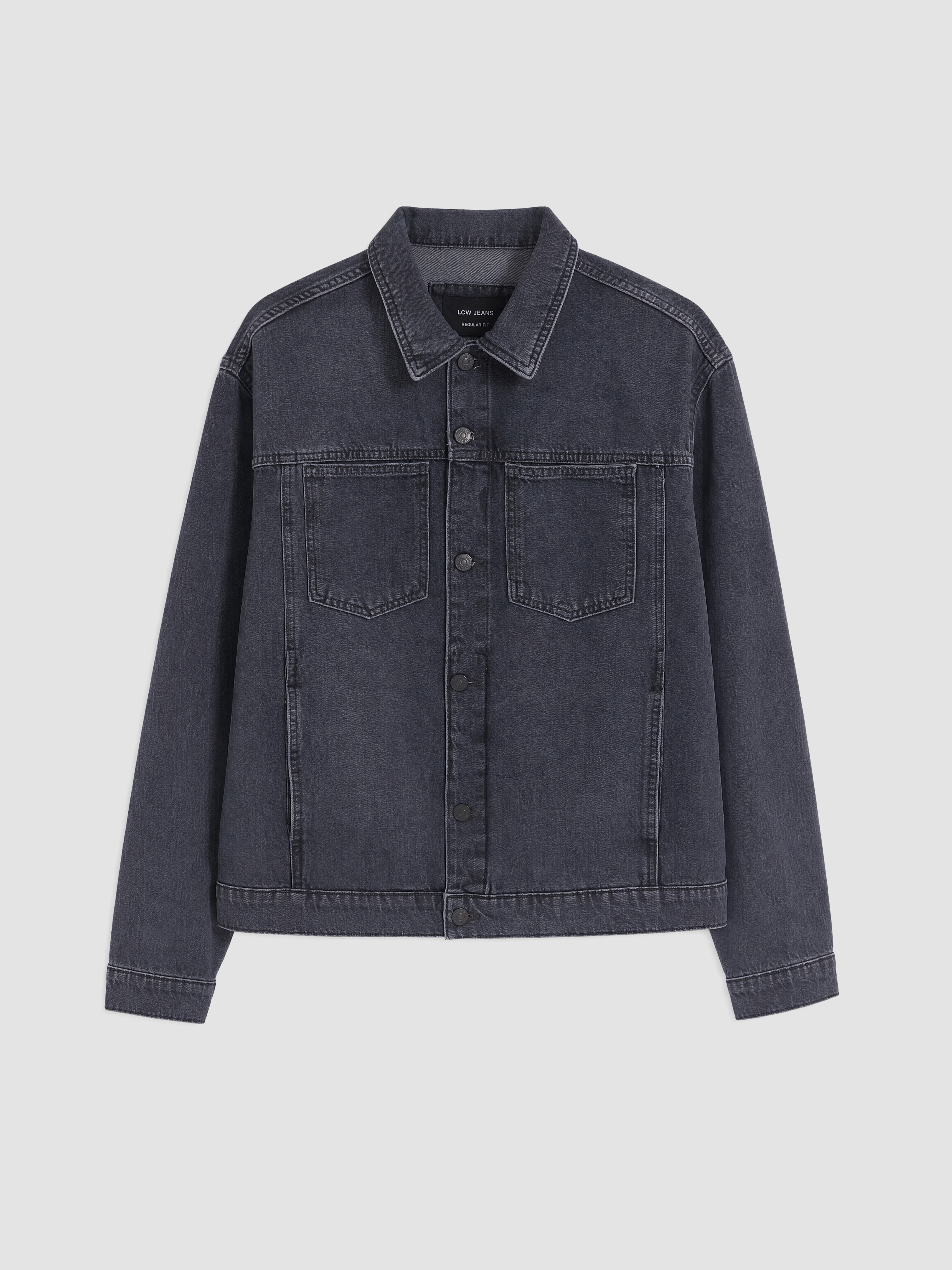 LCW Jeans Loose Fit Erkek Jean Ceket görsel 5