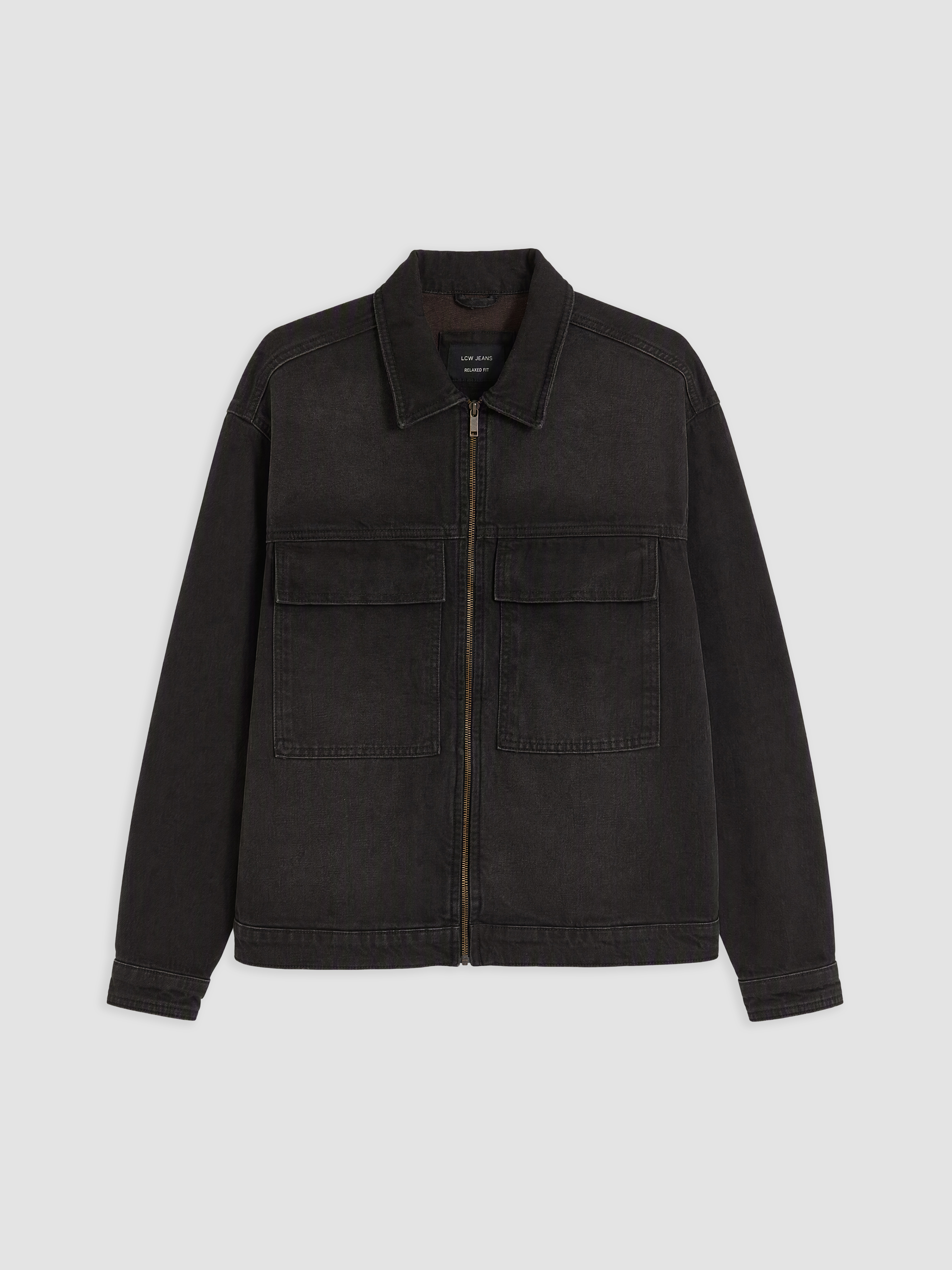 LCW Jeans Loose Fit Erkek Jean Ceket görsel 5