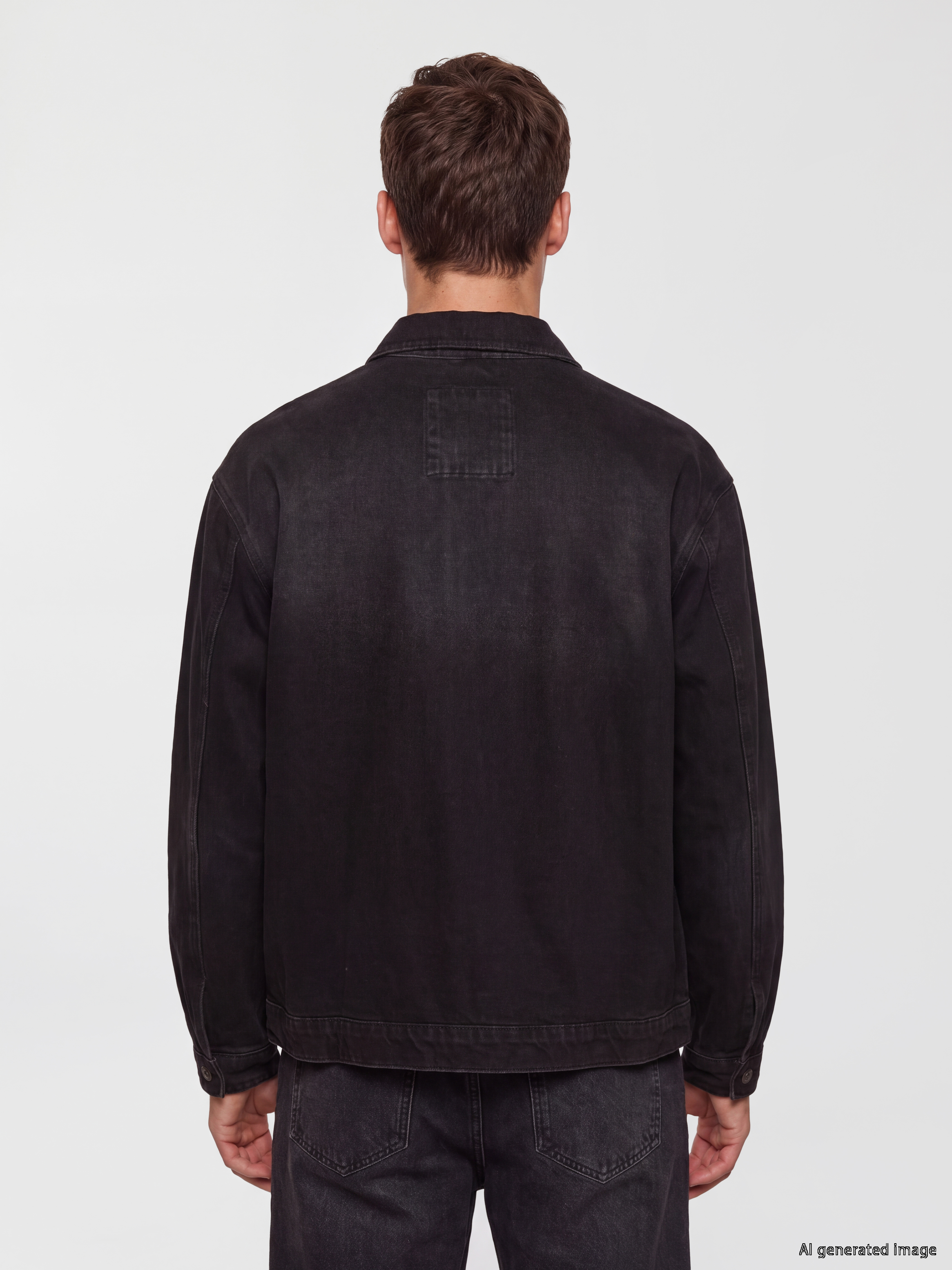 LCW Jeans Loose Fit Erkek Jean Ceket görsel 4