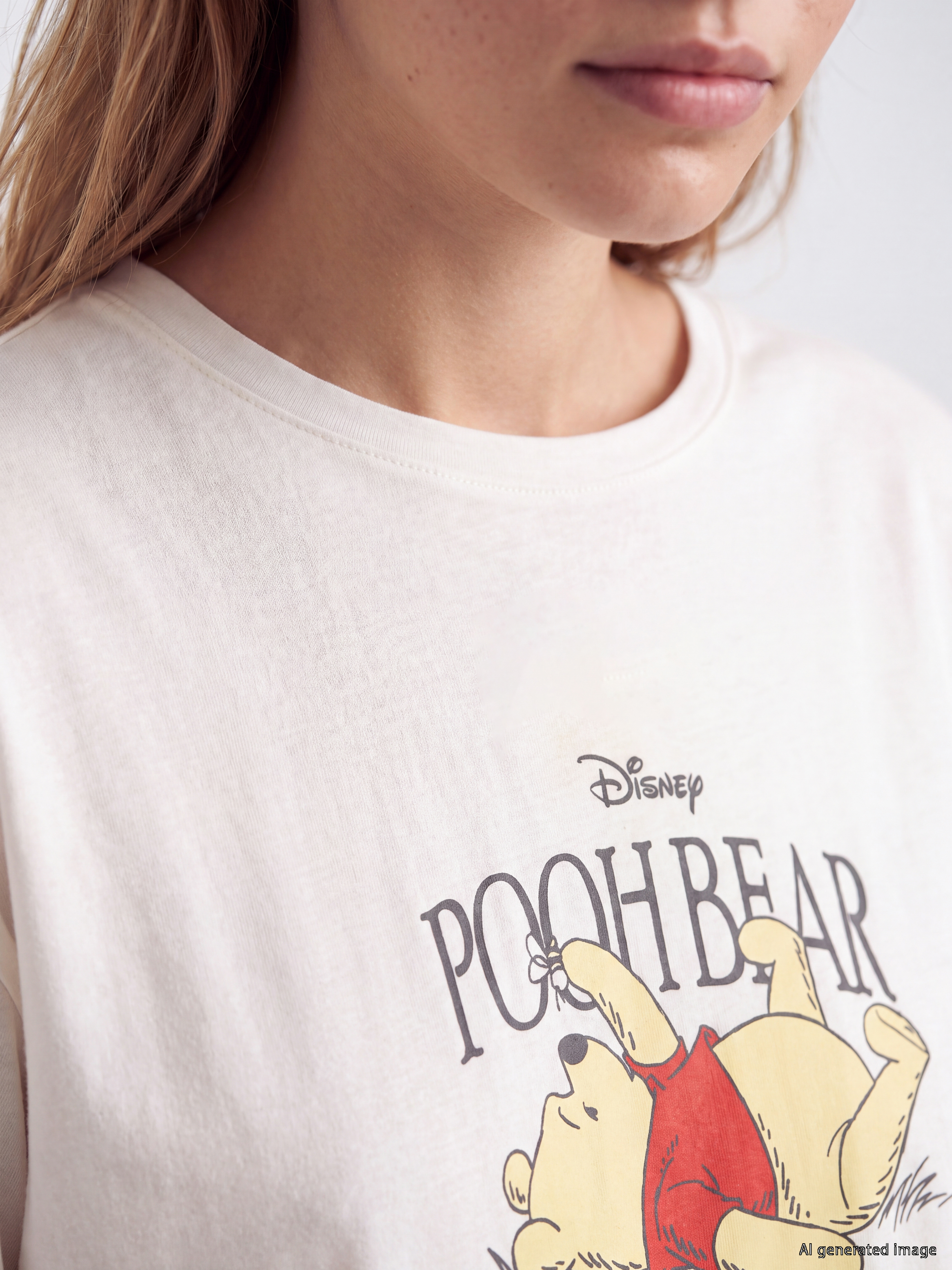 LCW Young Winnie the Pooh Kadın Pijama Takımı görsel 3