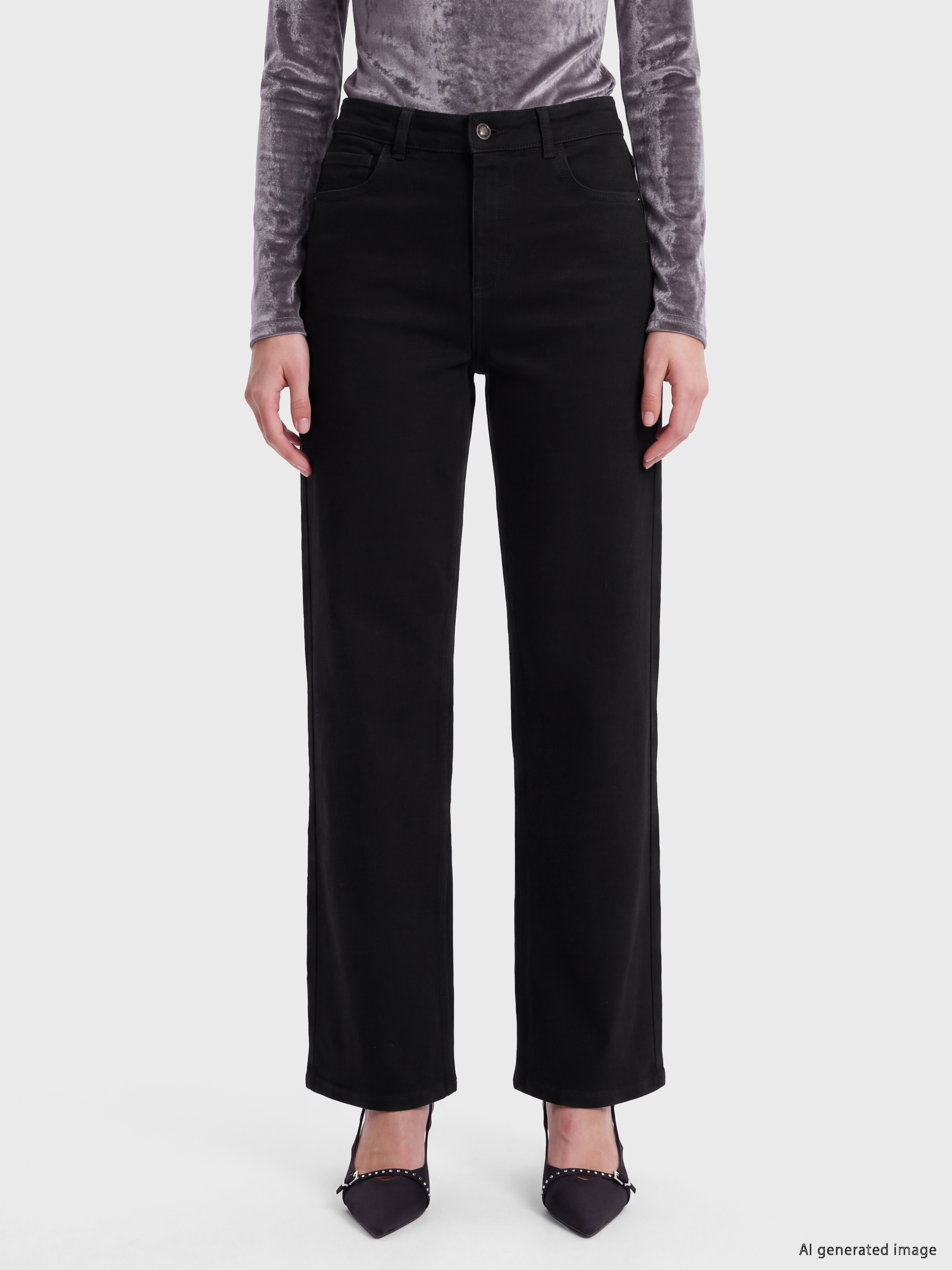 LCW Jeans Wideleg Kadın Jean Pantolon görsel 2