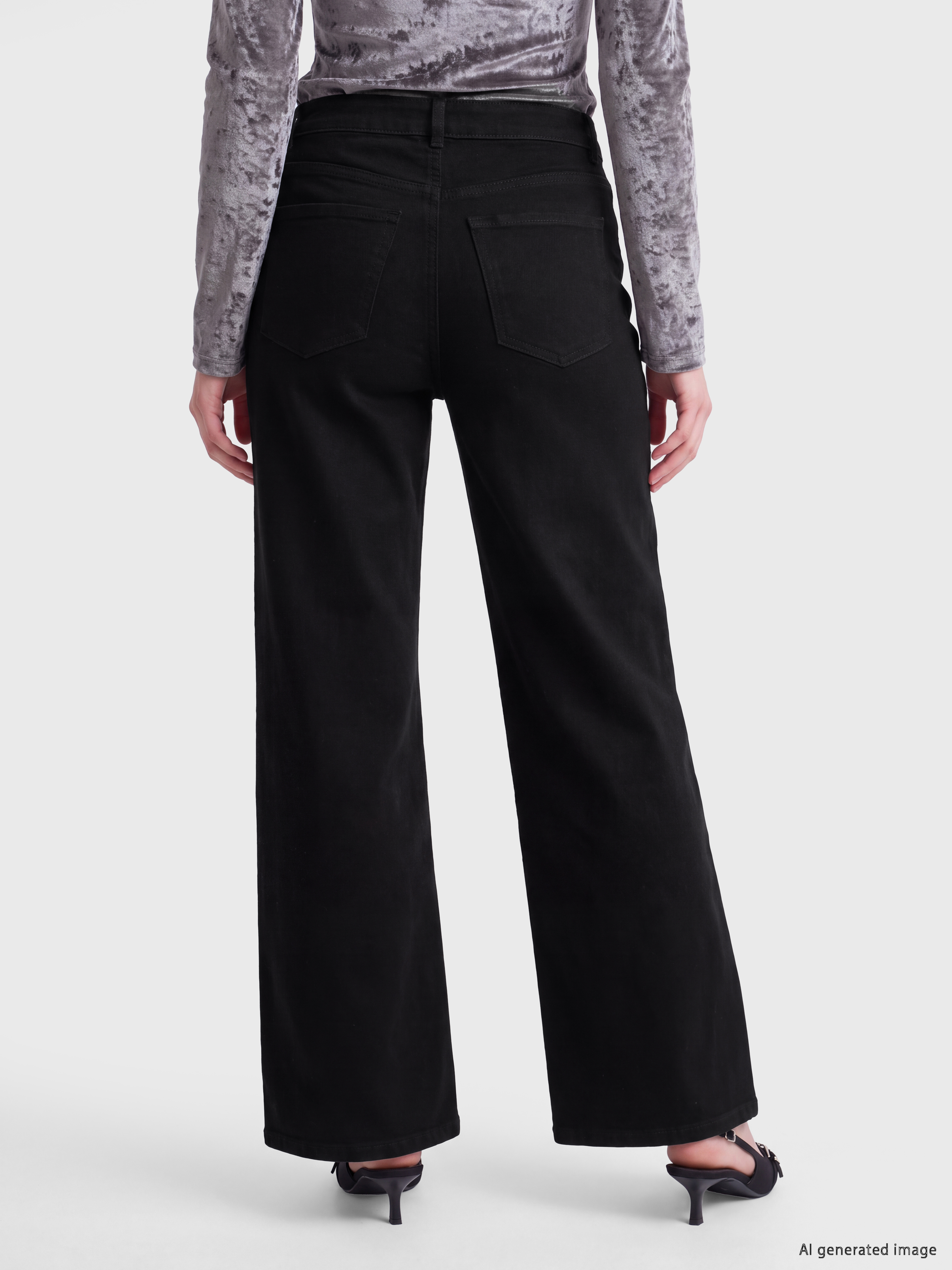 LCW Jeans Wideleg Kadın Jean Pantolon görsel 4
