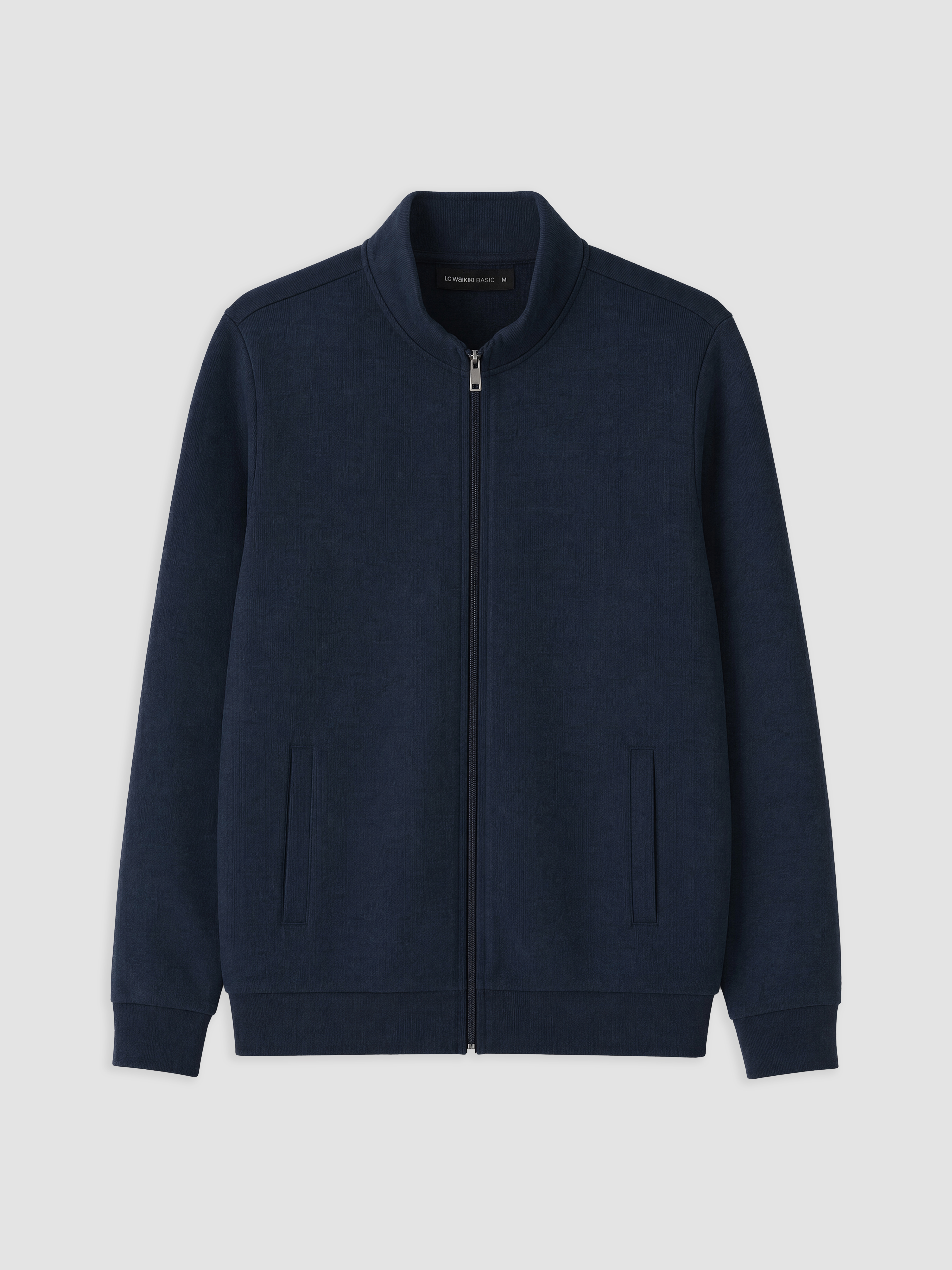 LCWAIKIKI Classic Dik Yaka Erkek Fermuarlı Sweatshirt görsel 4