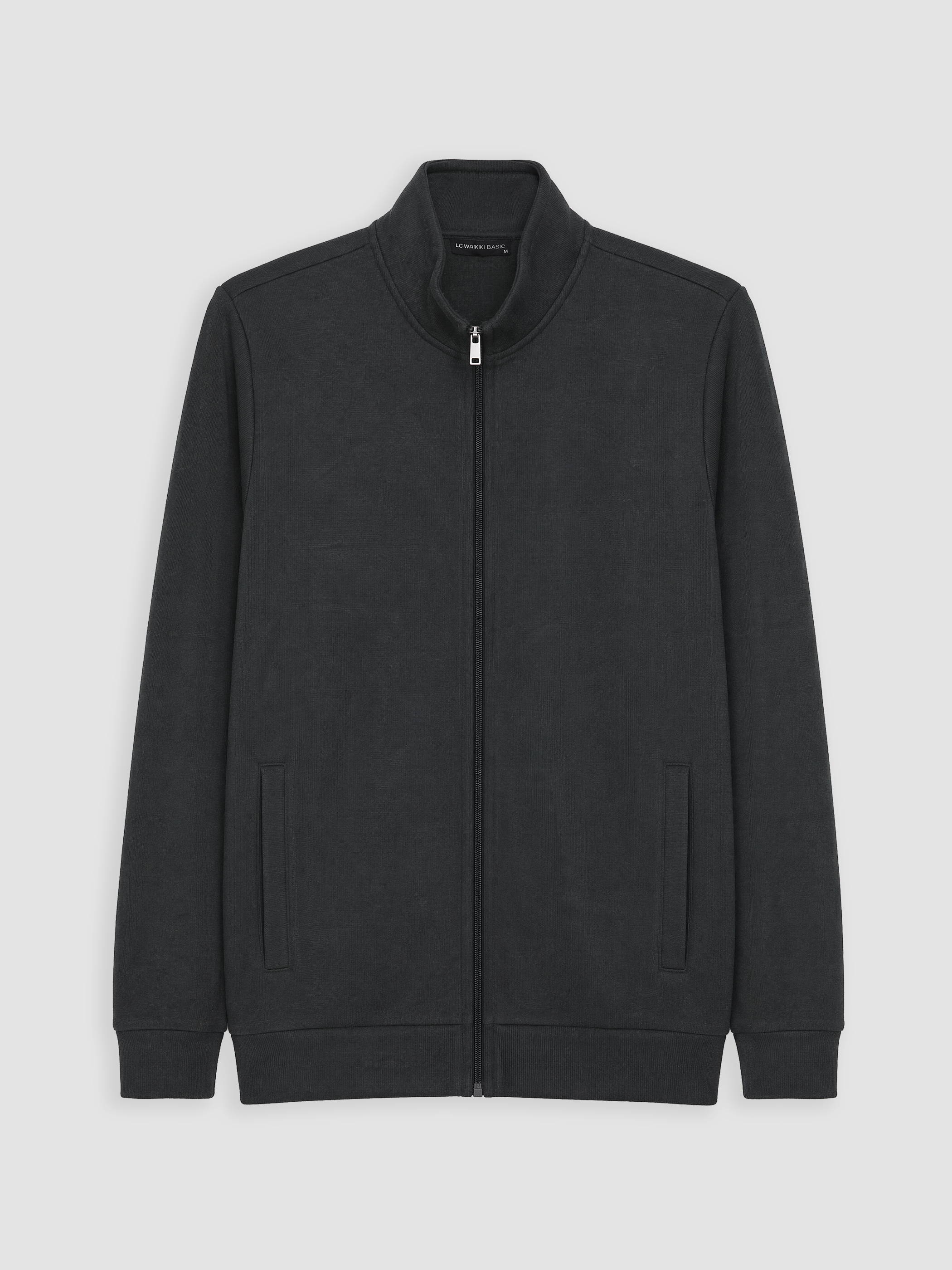 LCWAIKIKI Classic Dik Yaka Erkek Fermuarlı Sweatshirt görsel 4