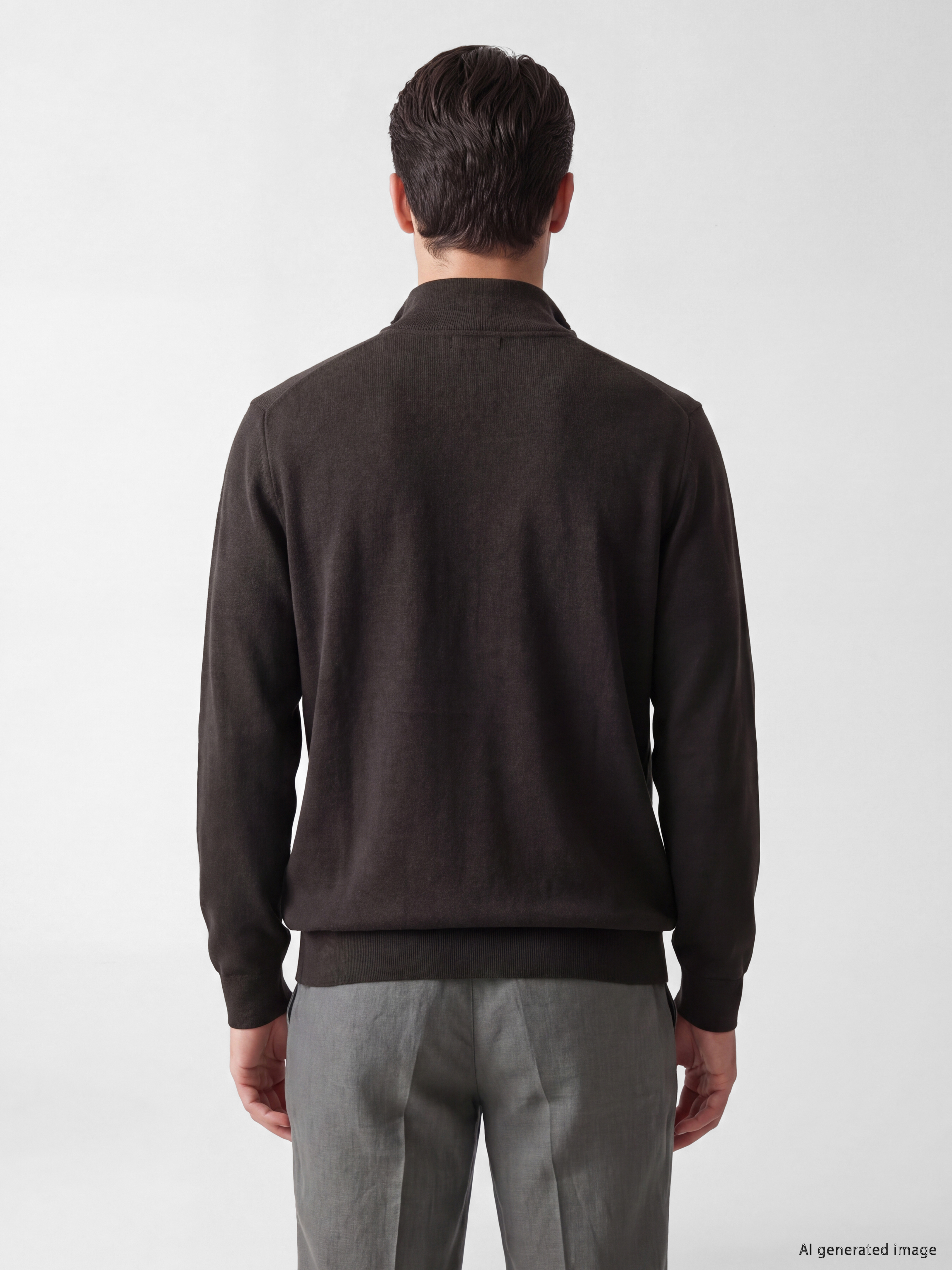 LCWAIKIKI Classic Dik Yaka Erkek Fermuarlı Sweatshirt görsel 3